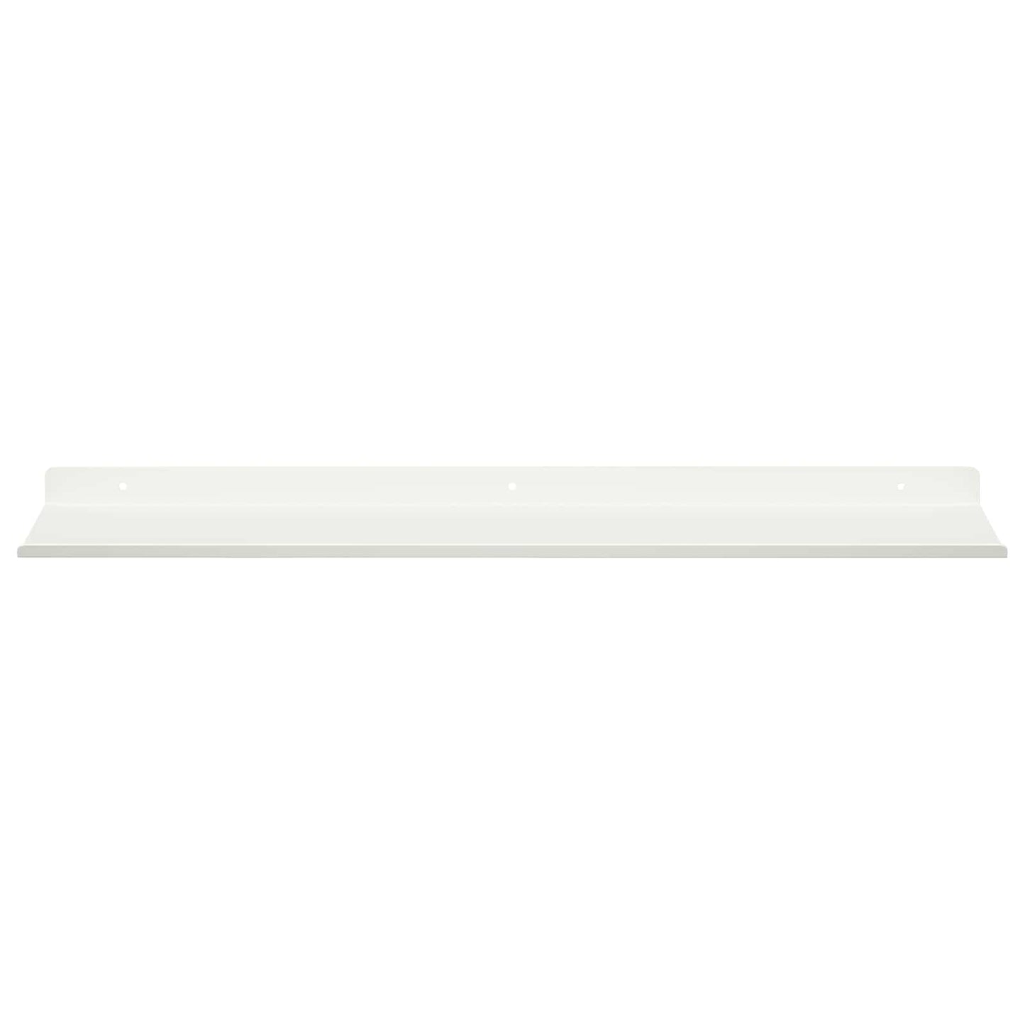 Mensola sospesa 2 pcs Bianco 60 x 18 x 2,5 cm Acciaio