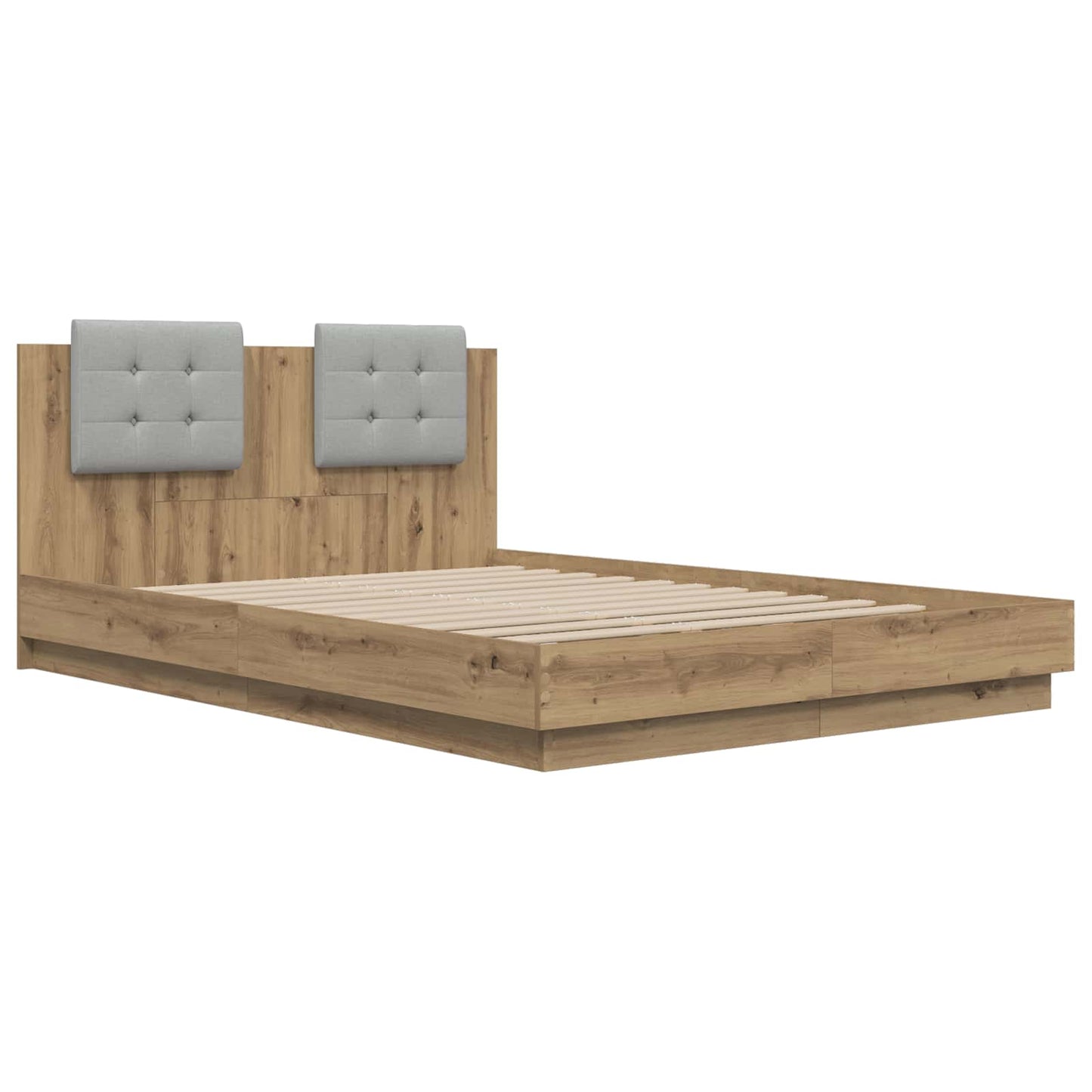 Struttura letto con testata Rovere artigianale 140 x 200 cm