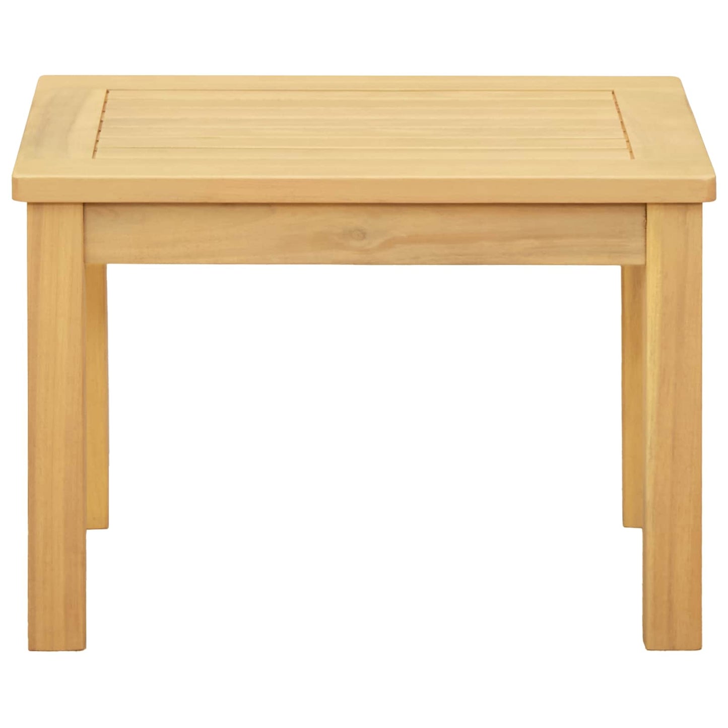 Tavolino da salotto Acacia chiaro 50 x 35 x 36 cm