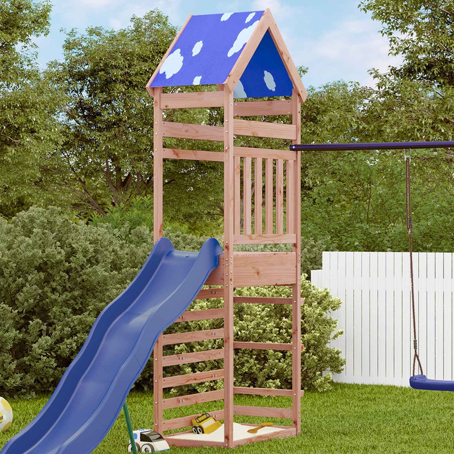 Torre da Gioco Marrone 52,5 x 85 x 265 cm Legno Douglas Solido