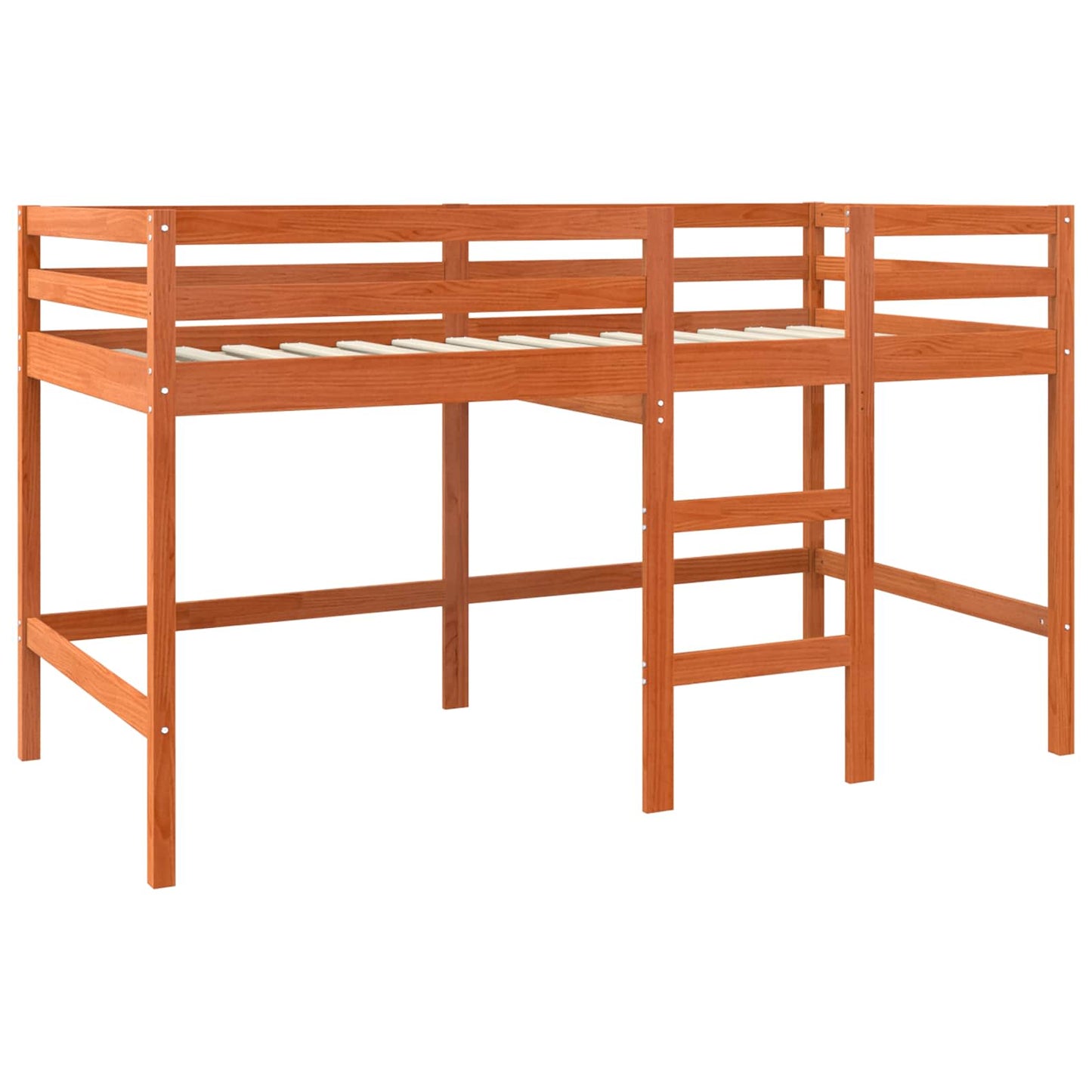 Letto Loft Marrone cerato 90 x 190 cm Pino massello