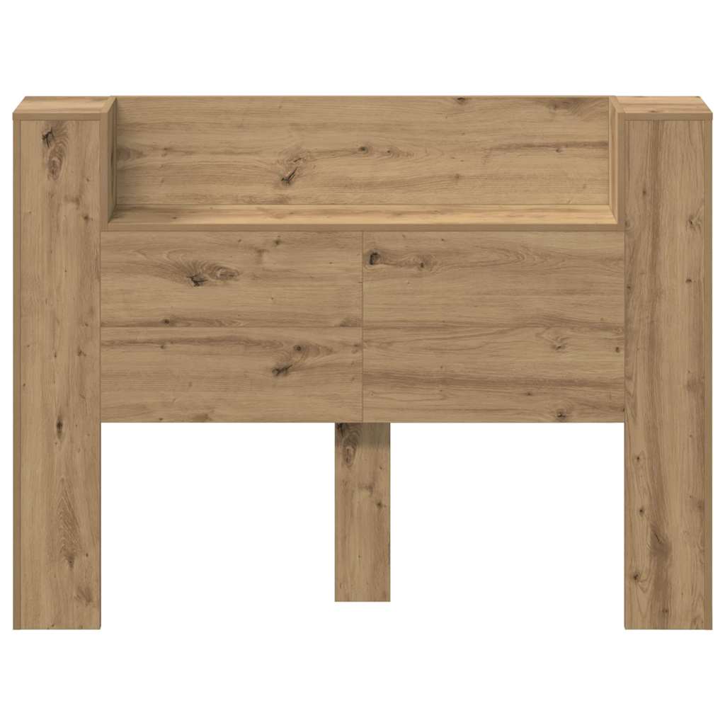Testiera con lo scaffale Rovere artigianale 140 x 17 x 104,5 cm