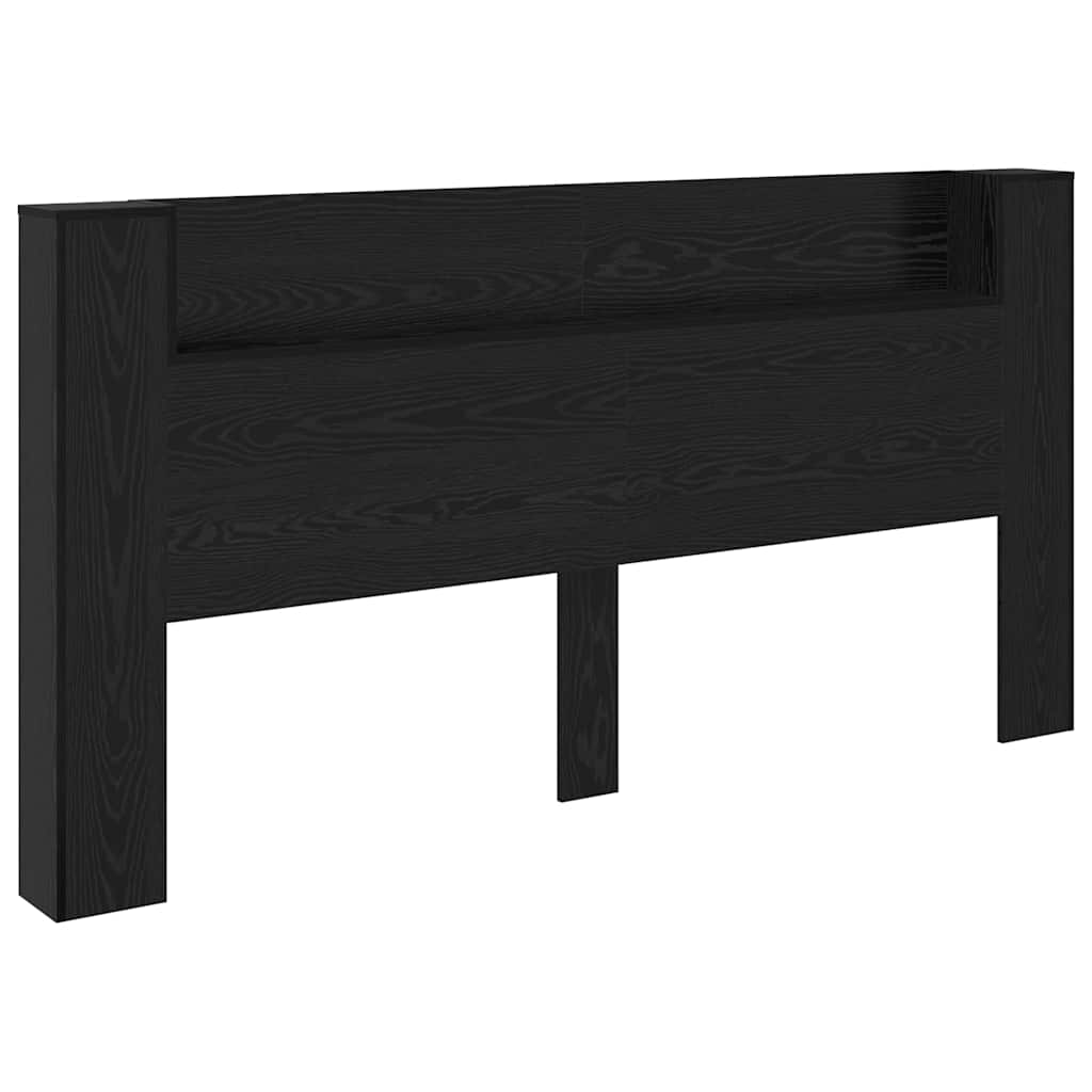 Testiera Rovere Nero 200 x 15 x 103,5 cm Legno multistrato