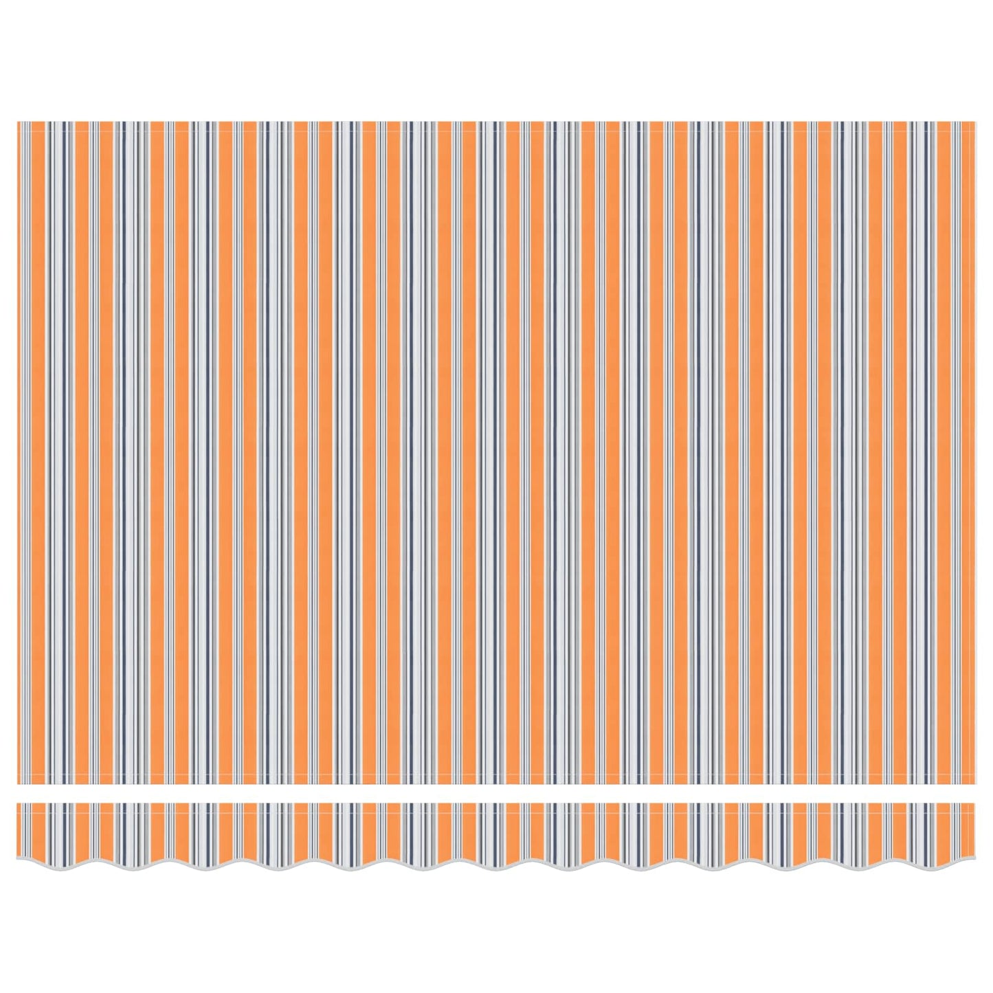 Tettuccio Elettrico Retrattile Blu e Arancione 3 x 2,5 m