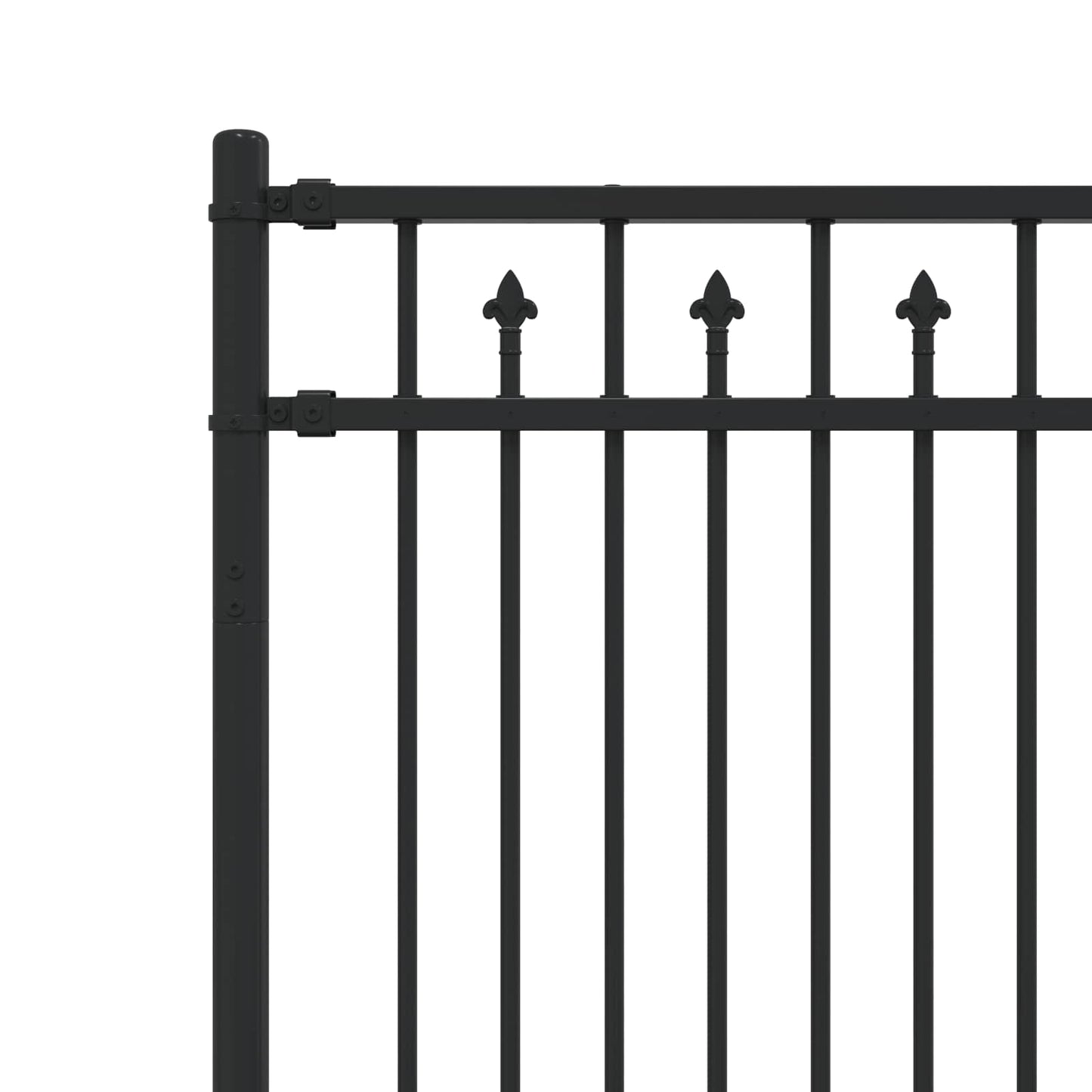 Recinzione a picchetto Baarlo Nero 200 x 130 cm