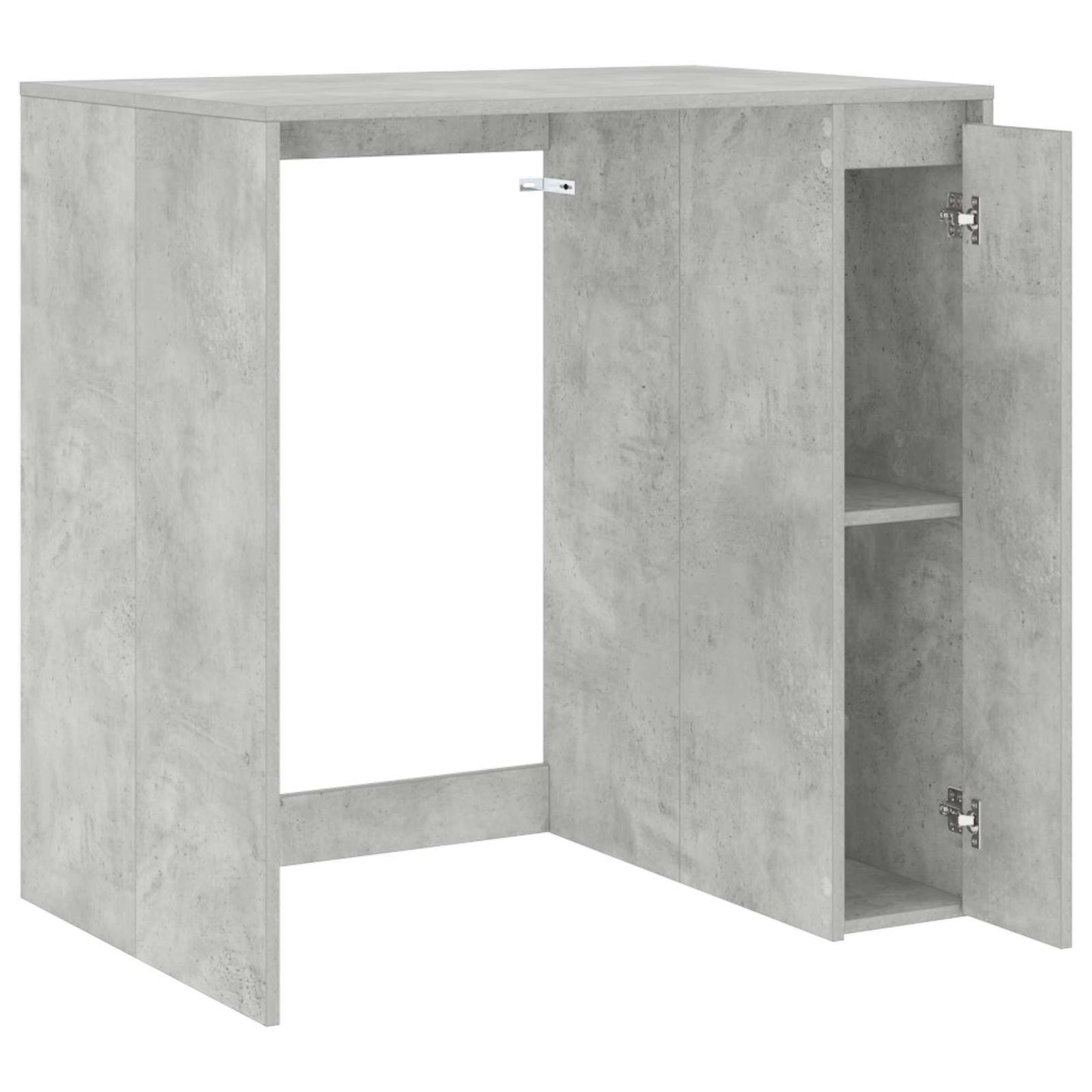 Mobiletto per lavatrice con porta Calcestruzzo 87 x 60 x 89 cm
