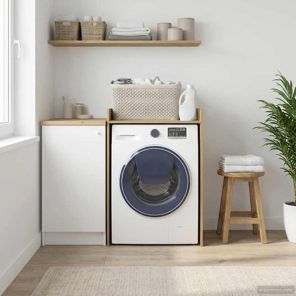 Mobiletto per lavatrice Rovere Artigianale 67,5 x 62 x 97 cm