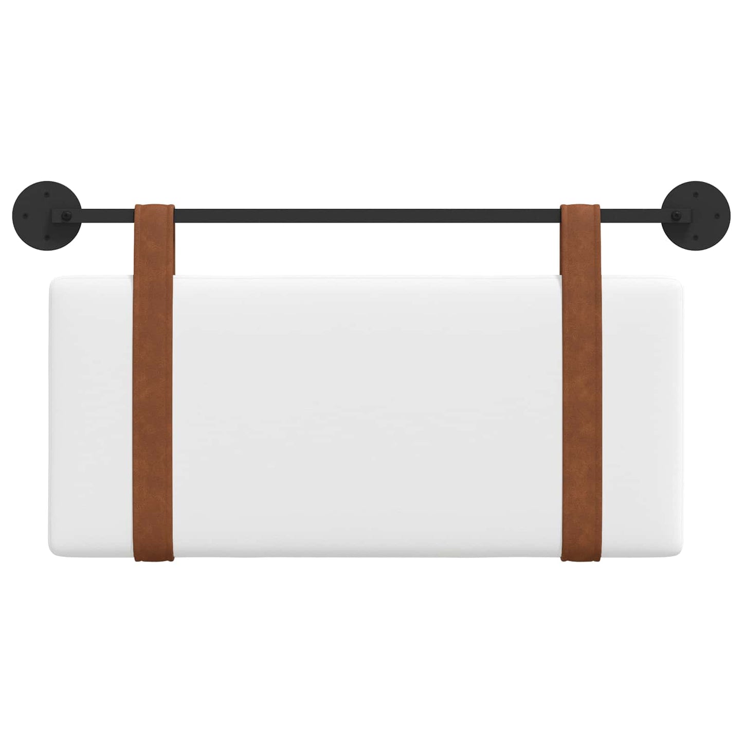 Testata appesa Tinta unita Bianco 90 x 55 x 5 cm PU Antico