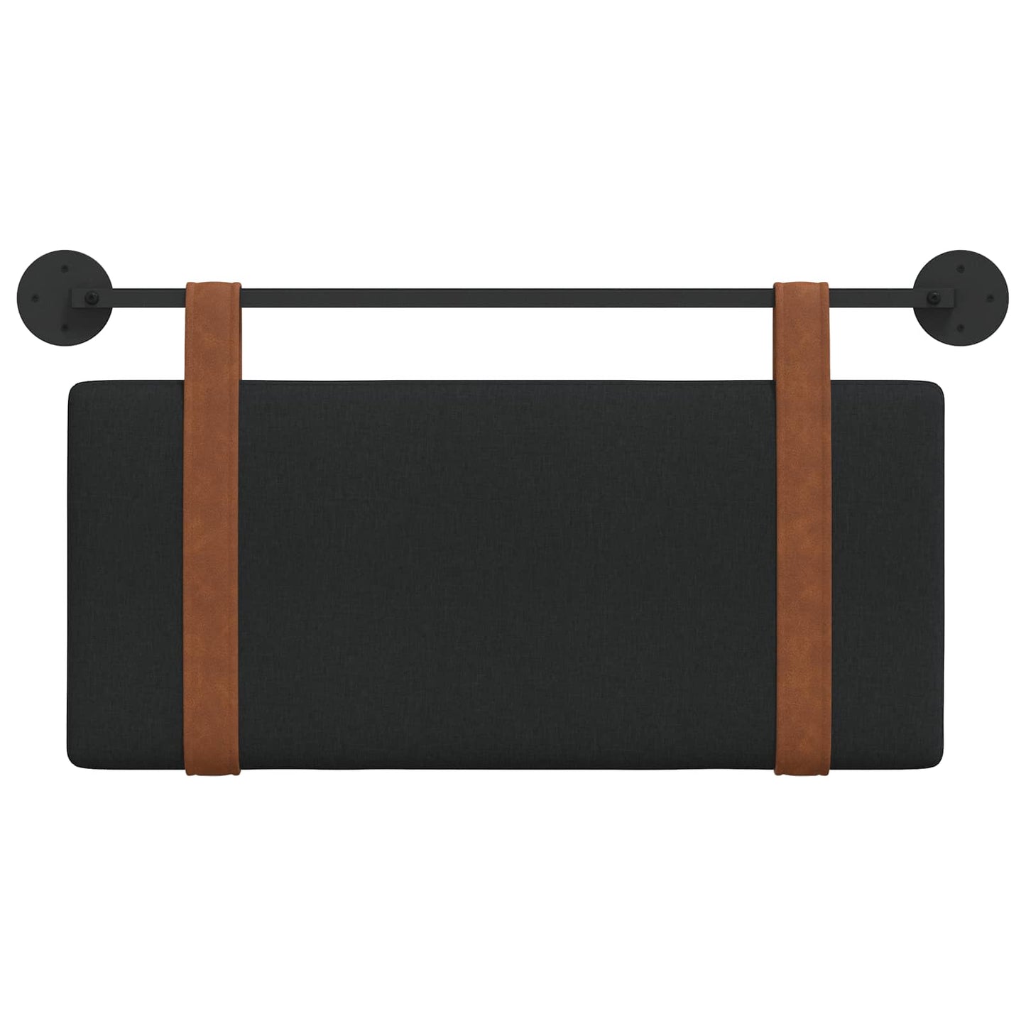 Testata appesa Tinta unita Nero 100 x 55 x 5 cm PU Antico