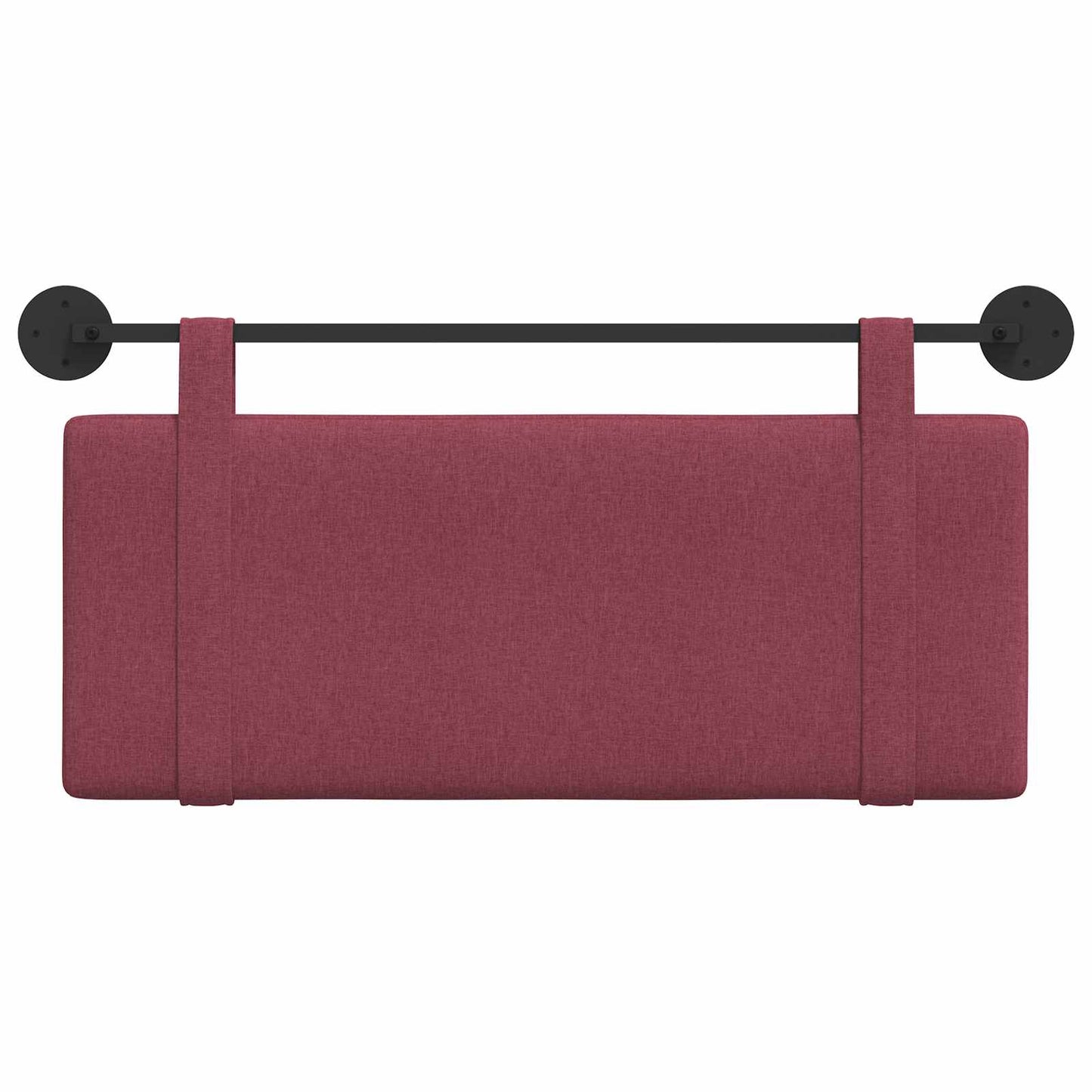 Testata appesa Tinta unita Rosso Vino 110 x 55 x 5 cm Tessuto