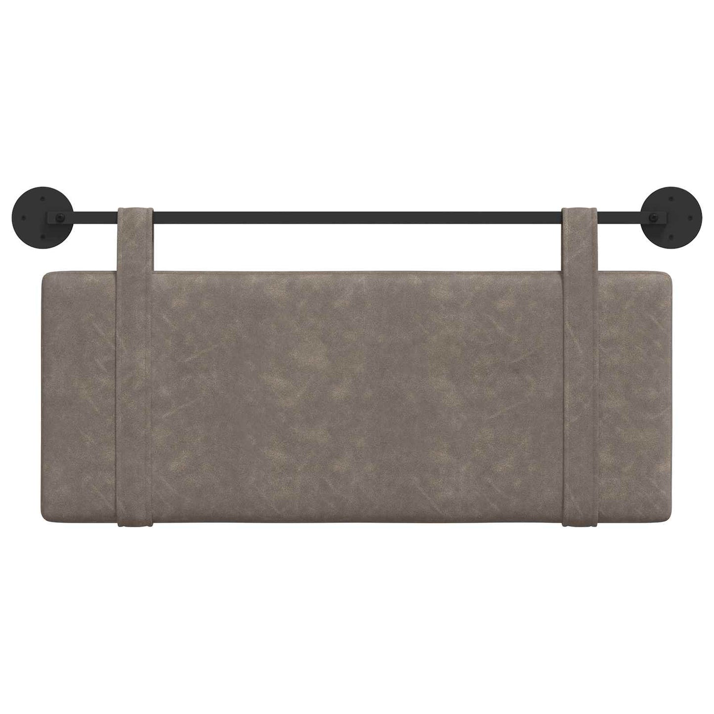 Testata appesa Tinta unita Grigio 110 x 55 x 5 cm PU Antico