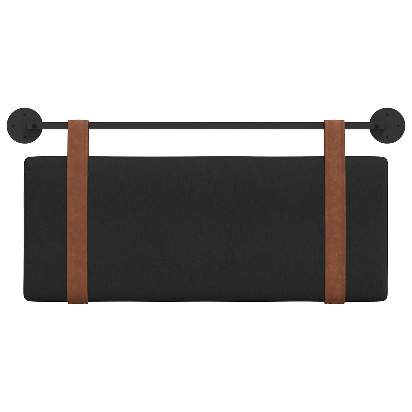 Testata appesa Tinta unita Nero 110 x 55 x 5 cm PU Antico