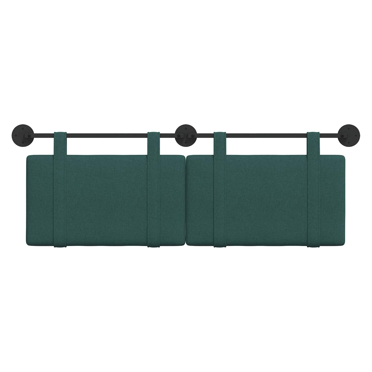 Testata appesa Tinta unita Verde Scuro 130 x 55 x 5 cm Tessuto