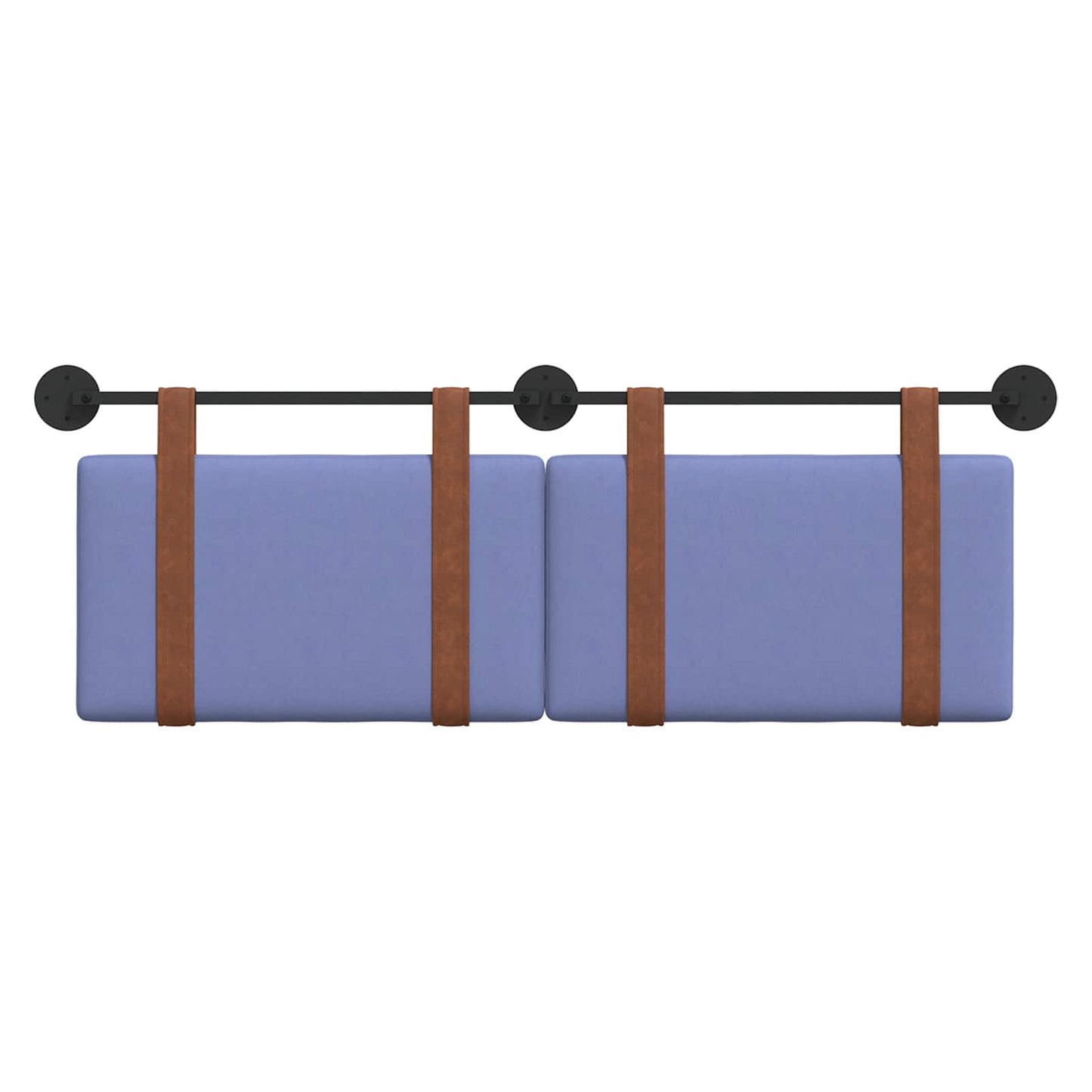 Testata appesa Tinta unita Blu jeans 130 x 55 x 5 cm PU Antico