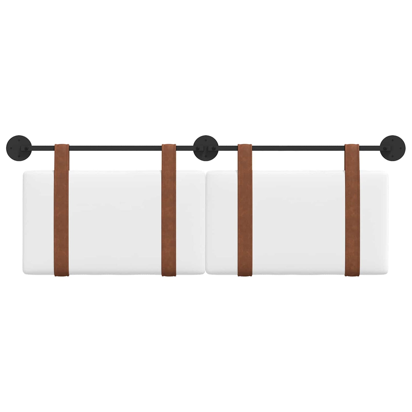 Testata appesa Tinta unita Bianco 150 x 55 x 5 cm PU Antico