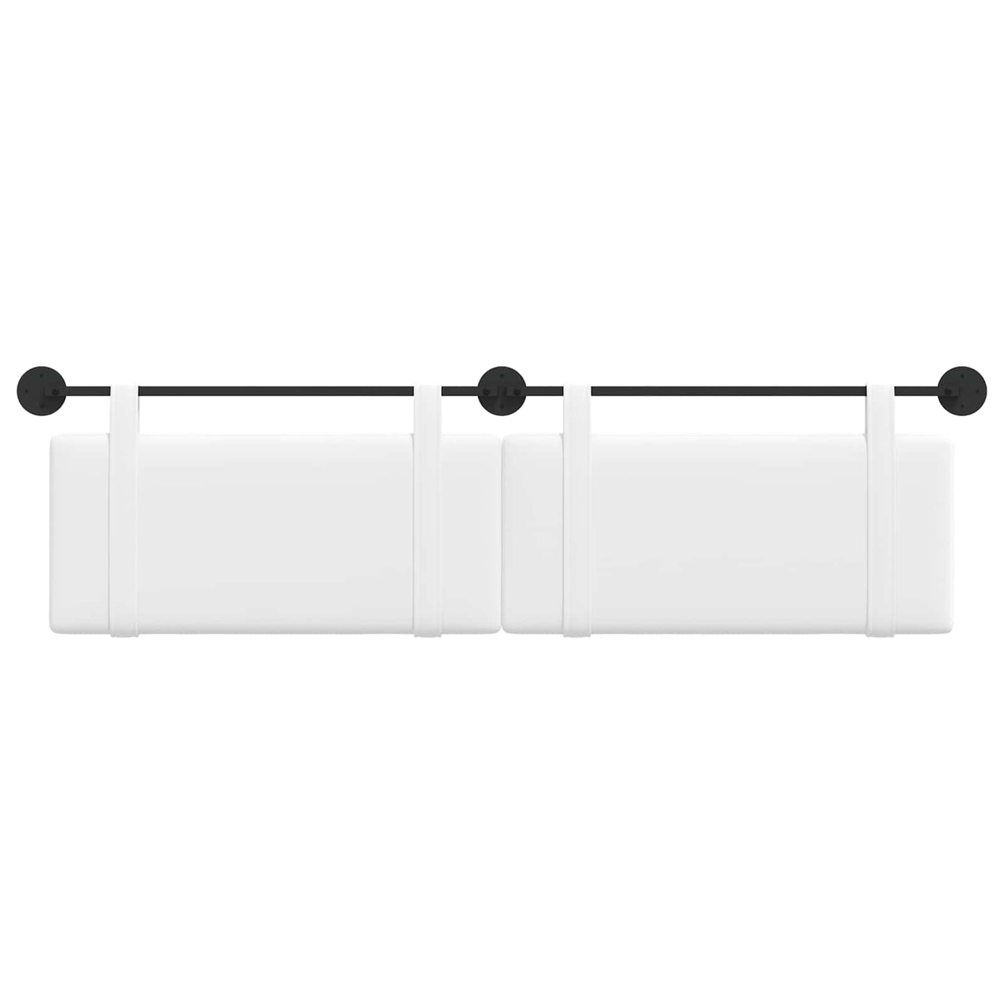 Testata appesa Tinta unita Bianco 170 x 55 x 5 cm Tessuto
