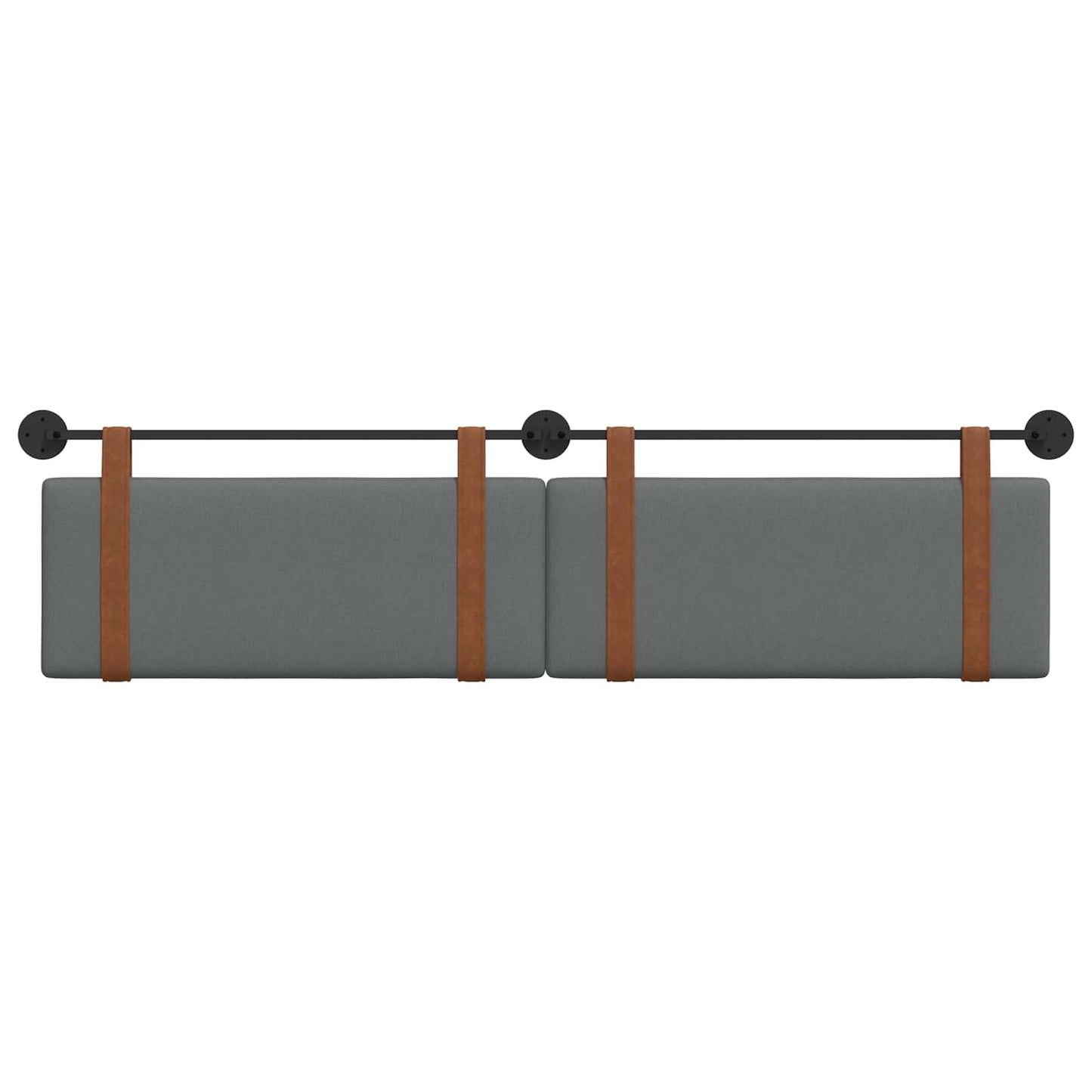Testata appesa Grigio scuro 210 x 55 x 5 cm PU Antico