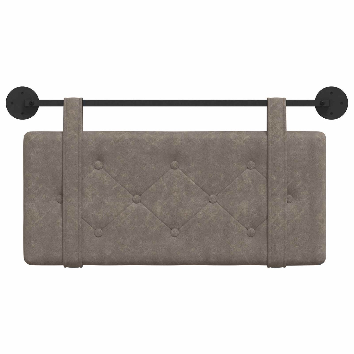 Testata appesa Montaggio a parete Grigio 90 cm PU Antico