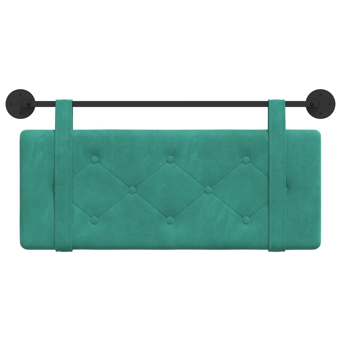 Testata appesa Turchese 110 x 55 x 5 cm Velluto