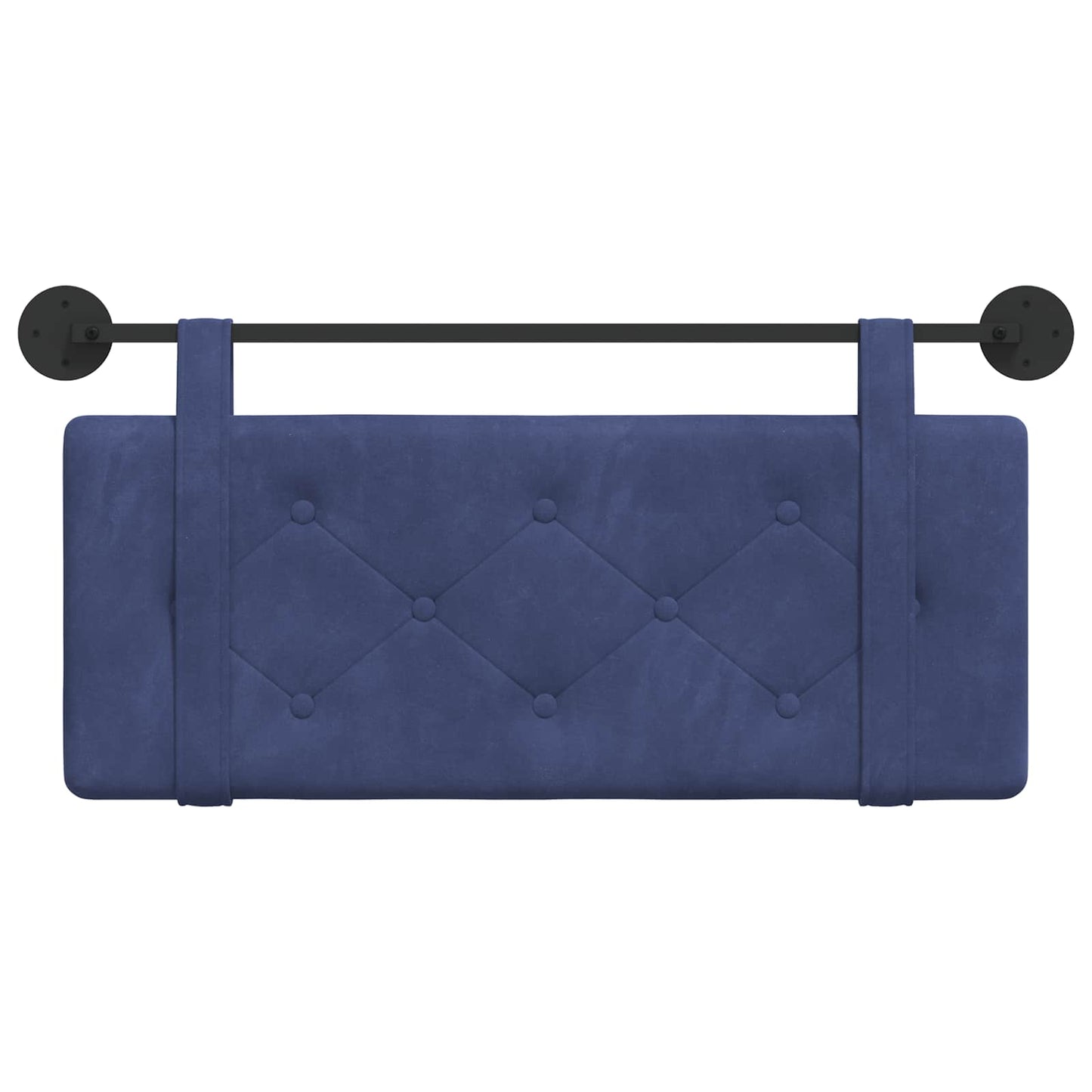 Testata appesa Blu Polizia 110 x 55 x 5 cm Velluto