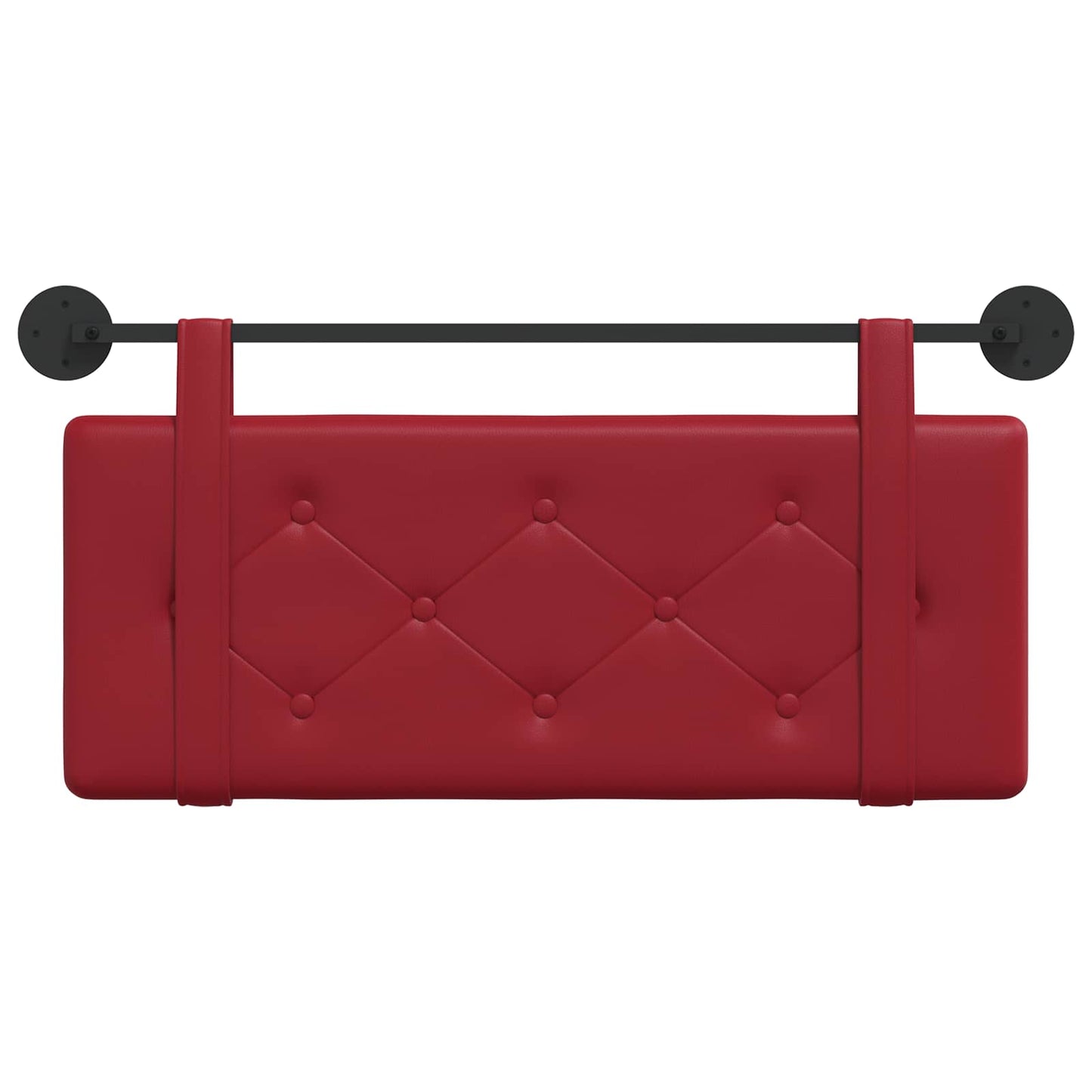 Testata appesa Rosso Vino 100 cm Pelle Sintetica