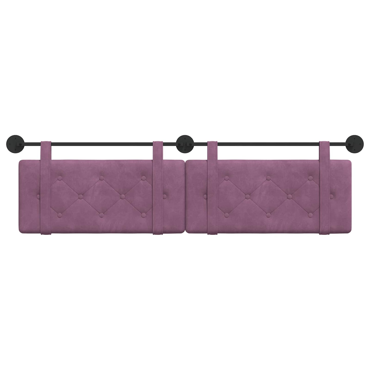 Testata appesa Montaggio a parete Viola 170 x 55 x 5 cm Velluto