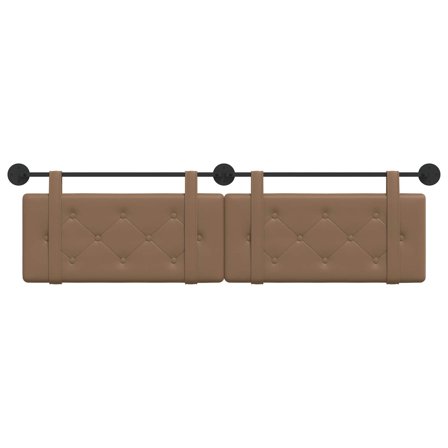 Testata appesa Cappuccino 190 x 55 x 5 cm Pelle Sintetica