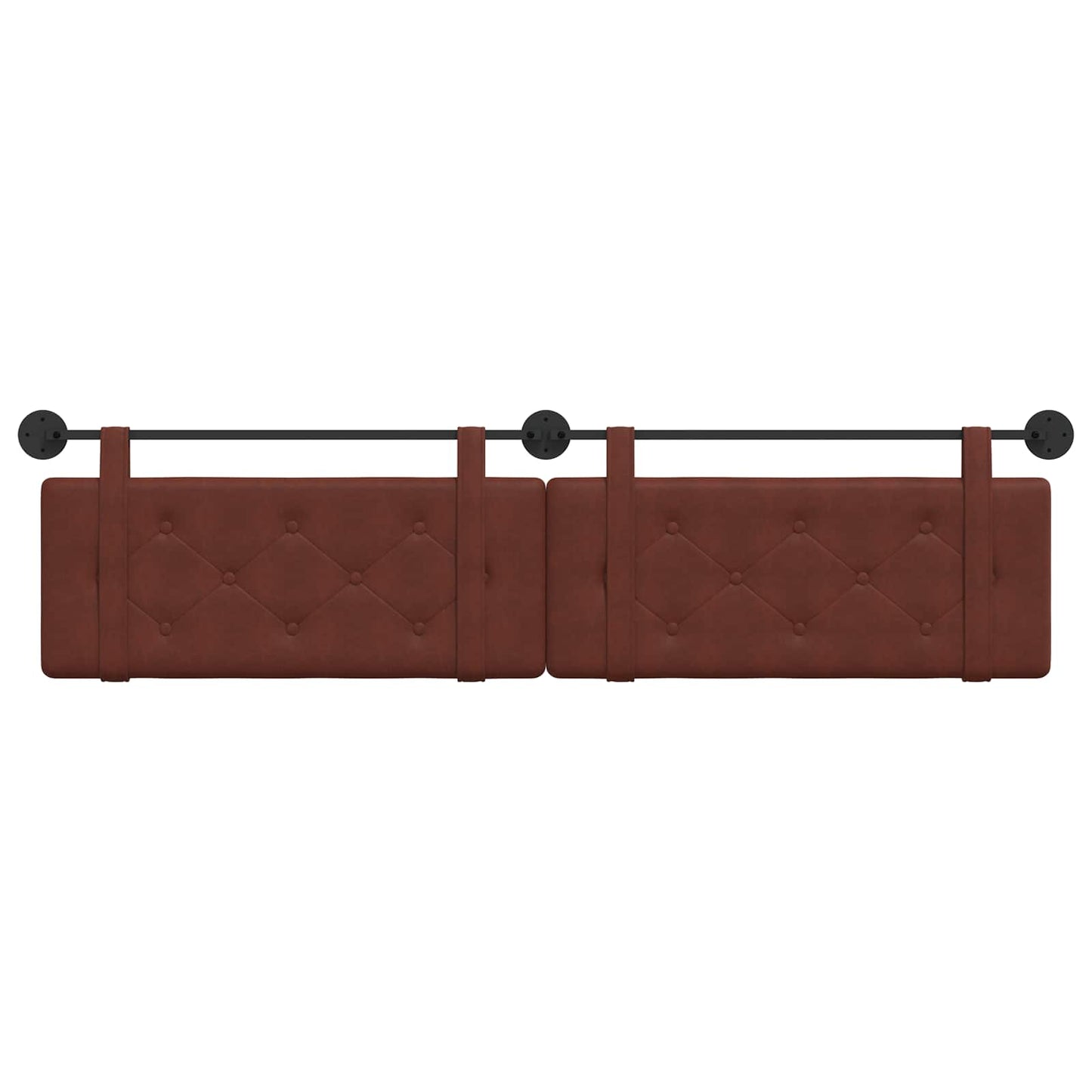 Testata appesa Marrone Lucido 210 x 55 x 5 cm PU Antico