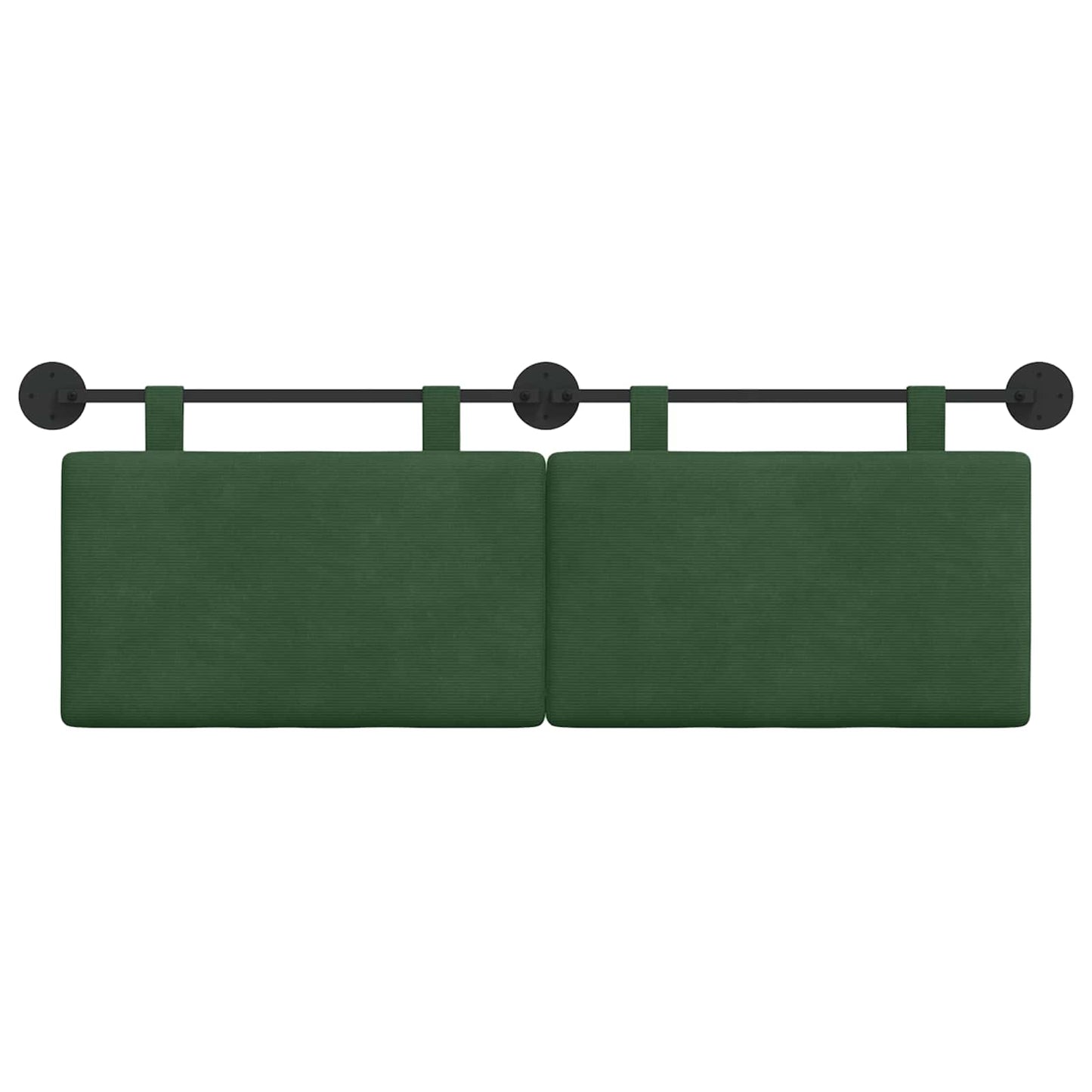 Testata appesa Verde Giungla 150 x 55 x 5 cm Tessuto in Cords