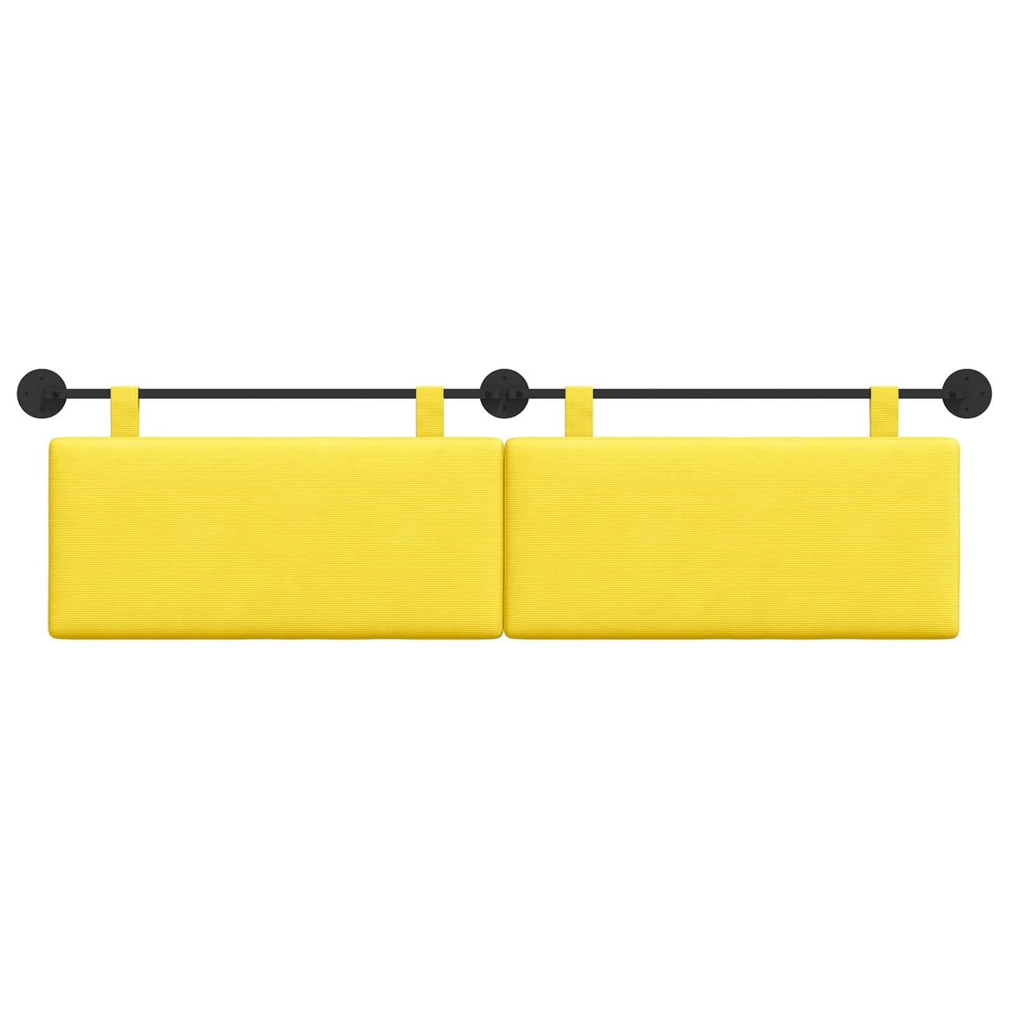 Testata appesa Giallo Chiaro 170 x 55 x 5 cm Tessuto in Cords