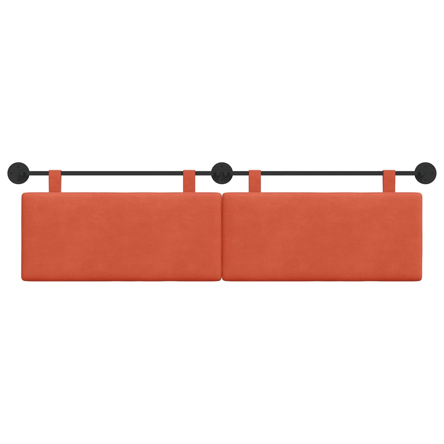 Testata appesa Rosso Arancio 170 x 55 x 5 cm Tessuto in Cords