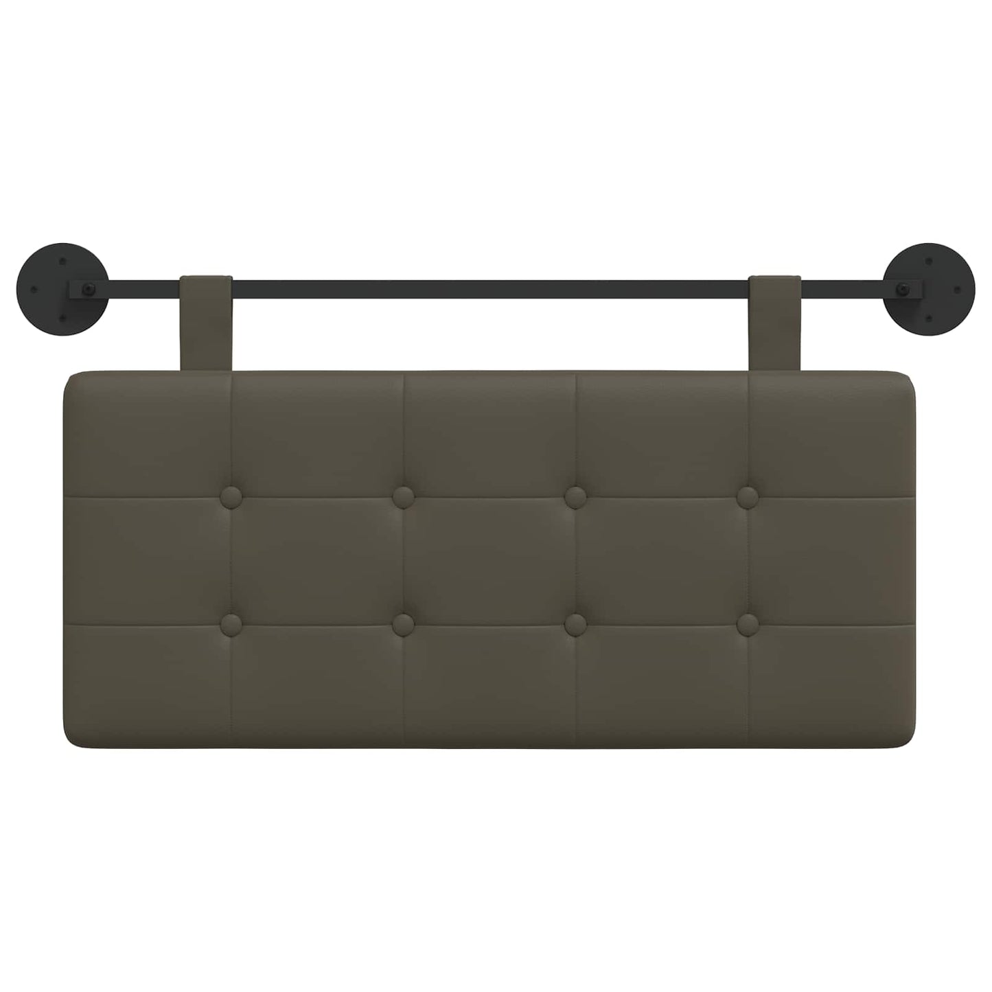 Testata appesa Grigio 100 x 55 x 5 cm Pelle Sintetica