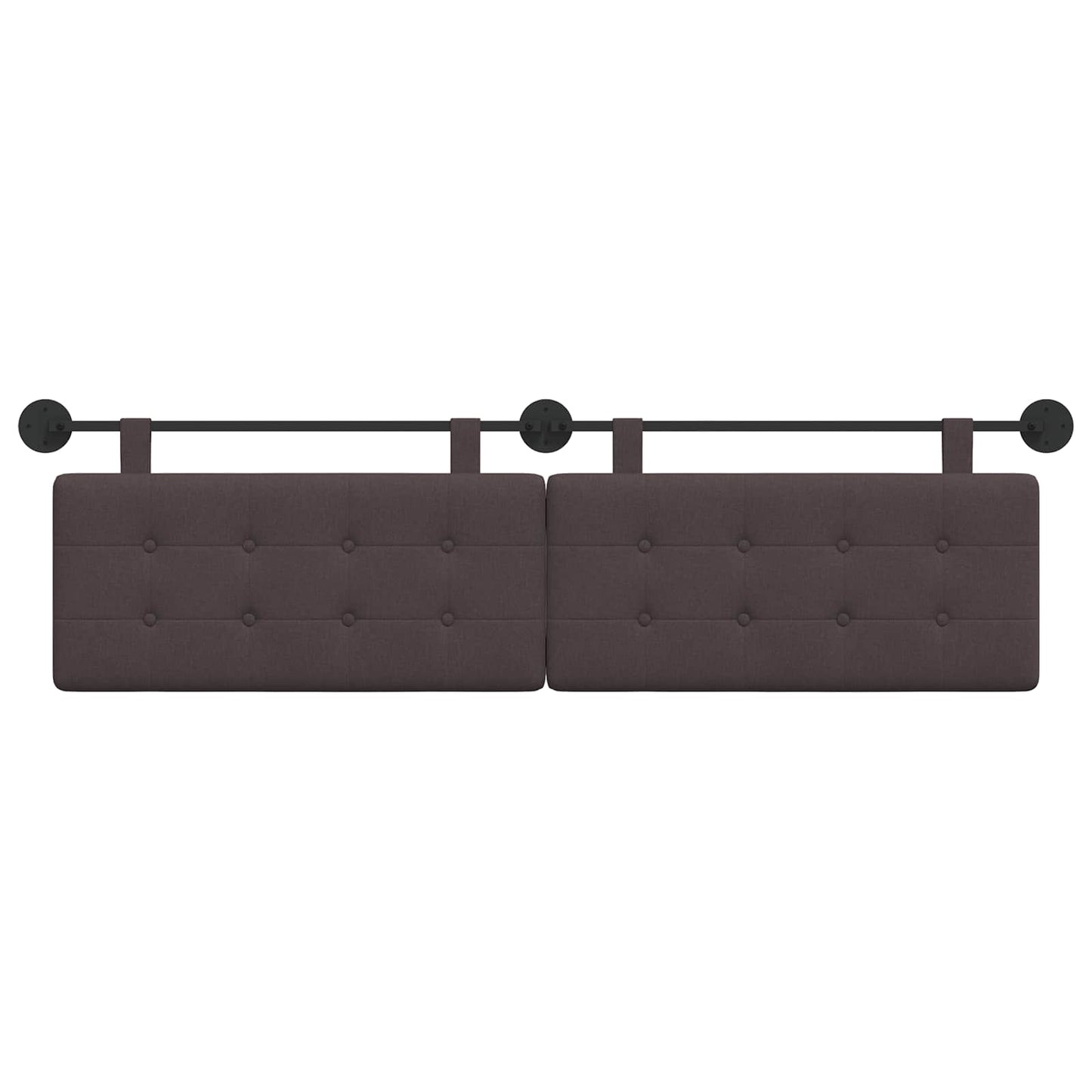 Testata appesa Marrone Scuro 170 x 55 x 5 cm Tessuto