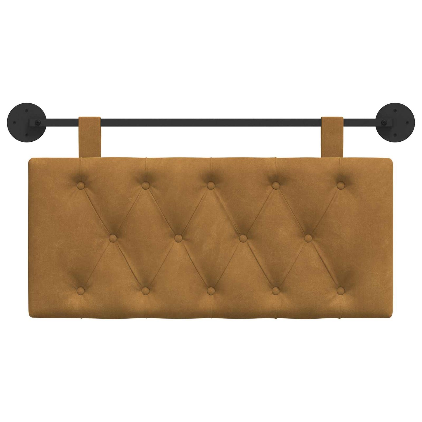 Testata appesa Marrone 100 x 55 x 7 cm Velluto