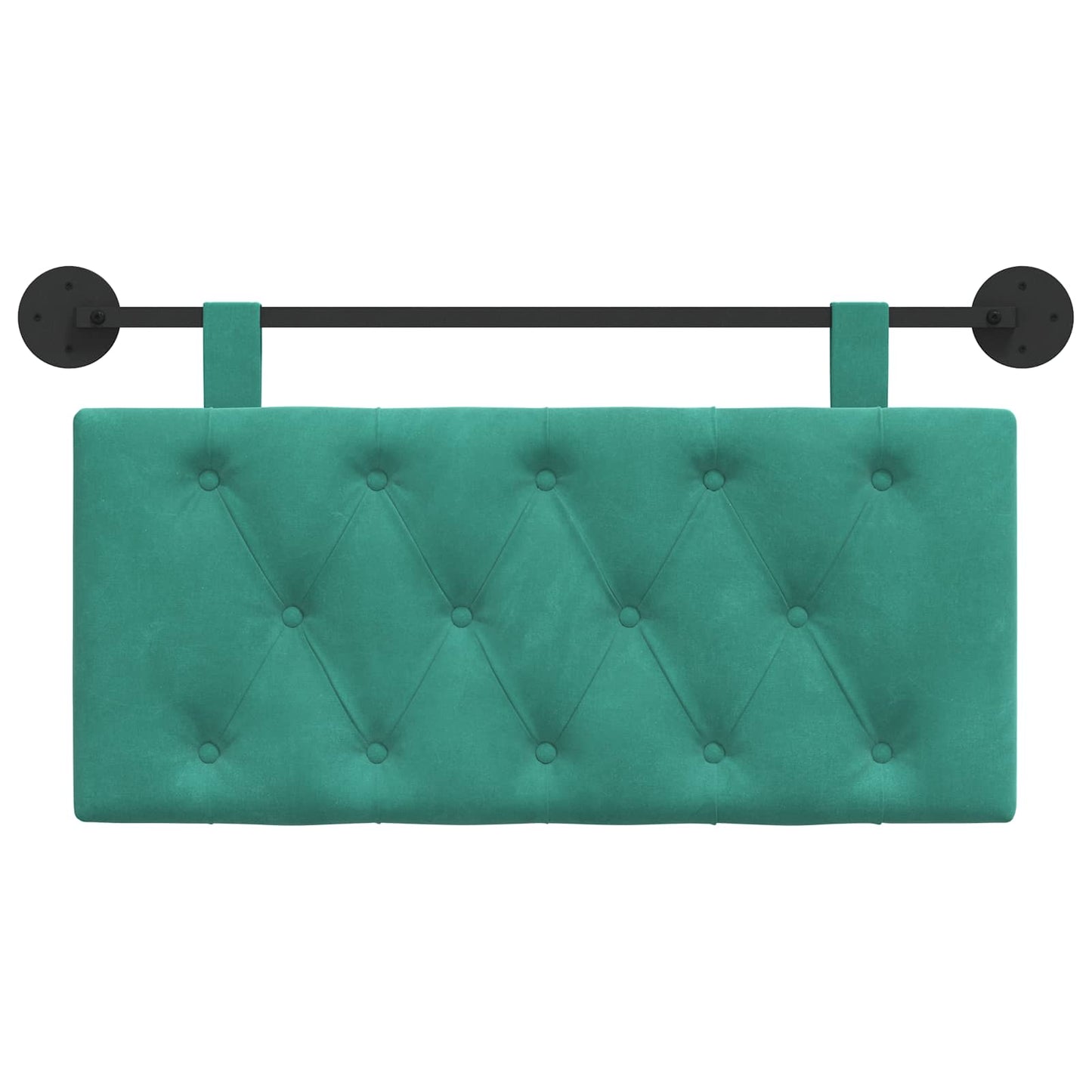 Testata appesa Turchese 100 x 55 x 7 cm Velluto
