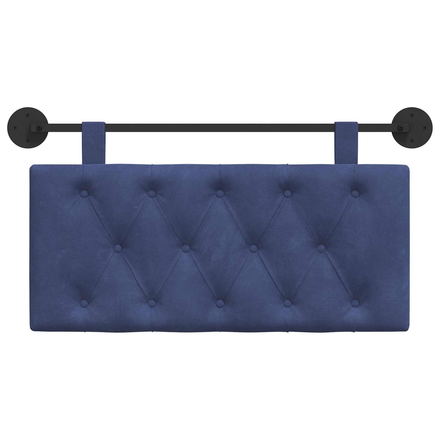 Testata appesa Blu Polizia 100 x 55 x 7 cm Velluto