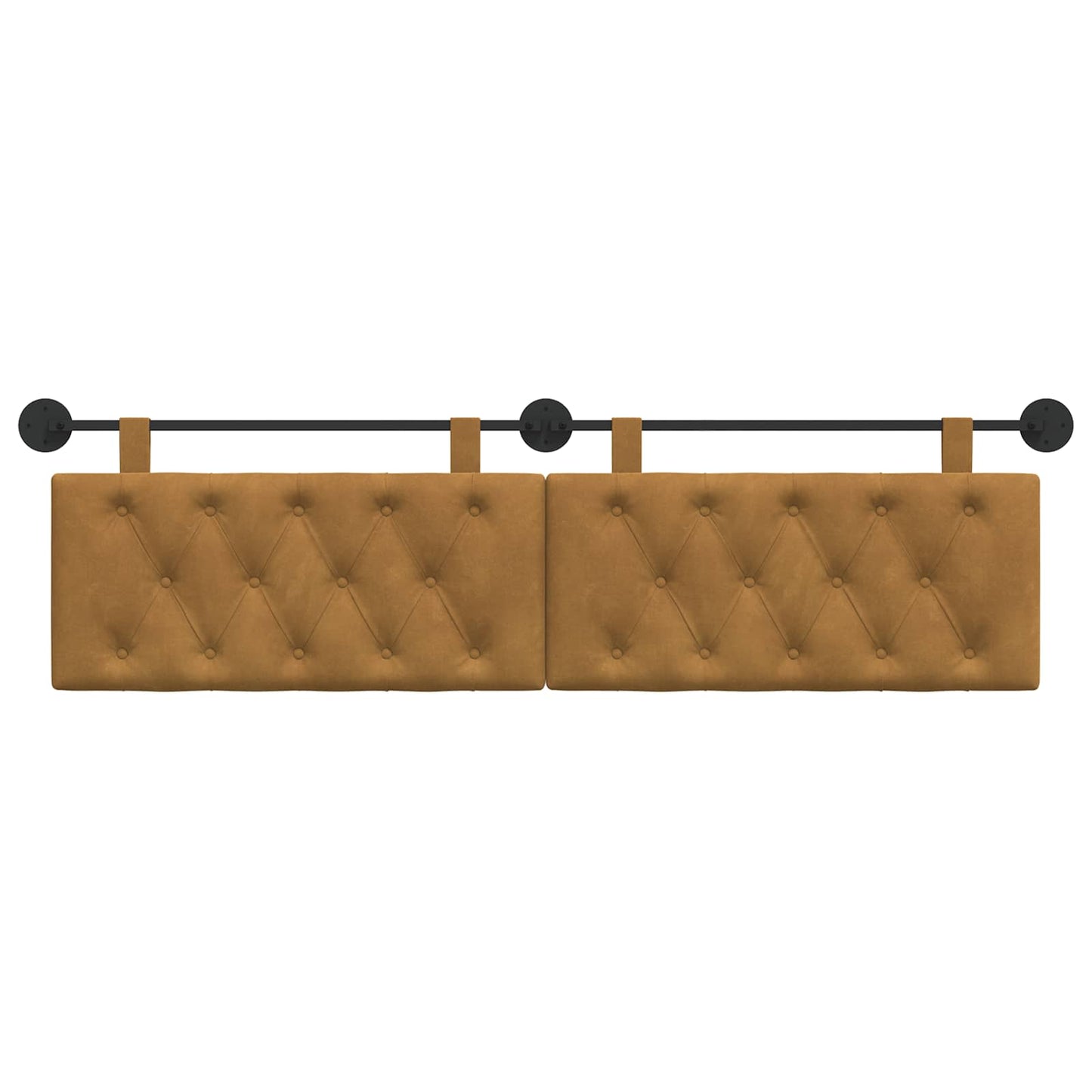 Testata appesa Marrone 190 x 55 x 7 cm Velluto