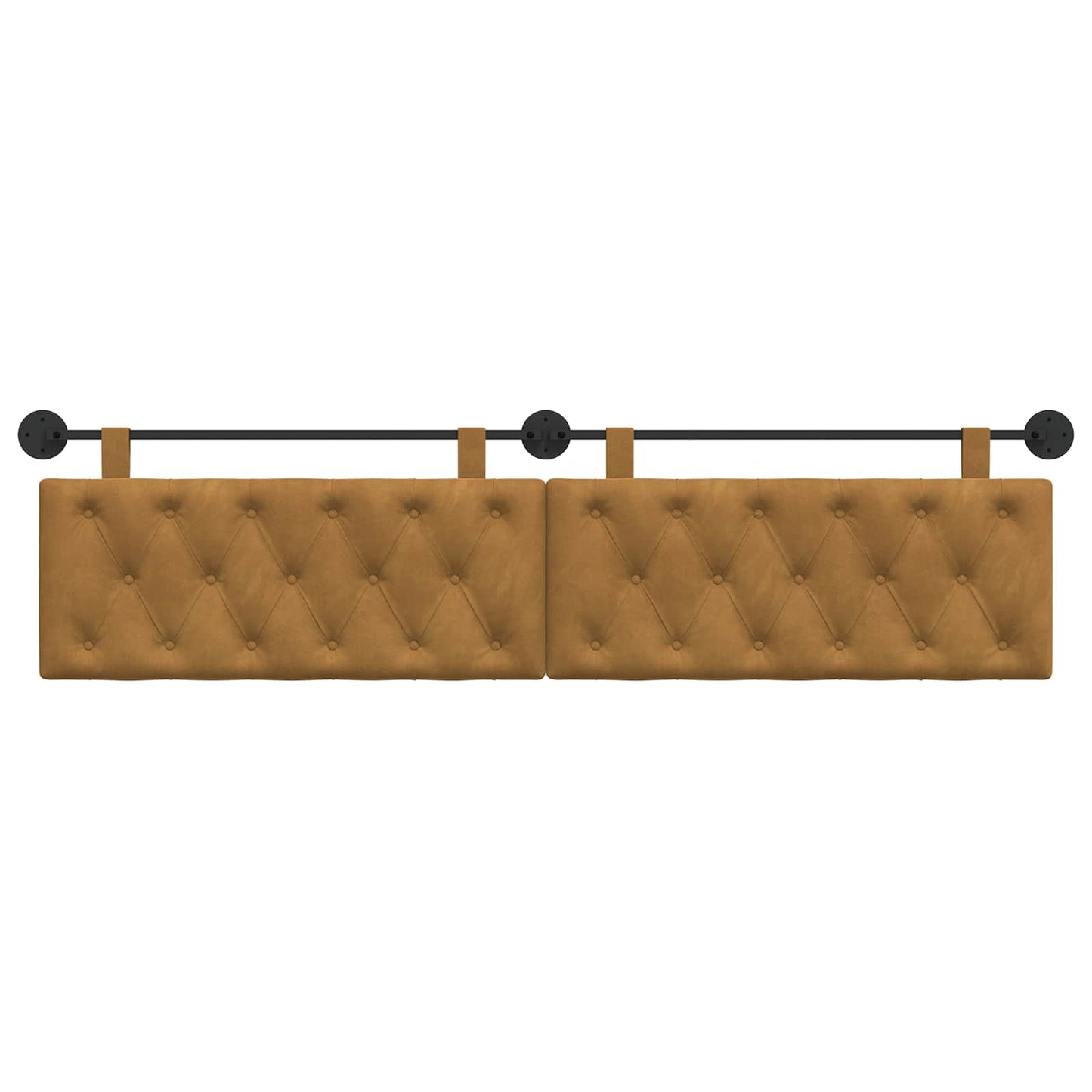 Testata appesa Marrone 210 x 55 x 7 cm Velluto