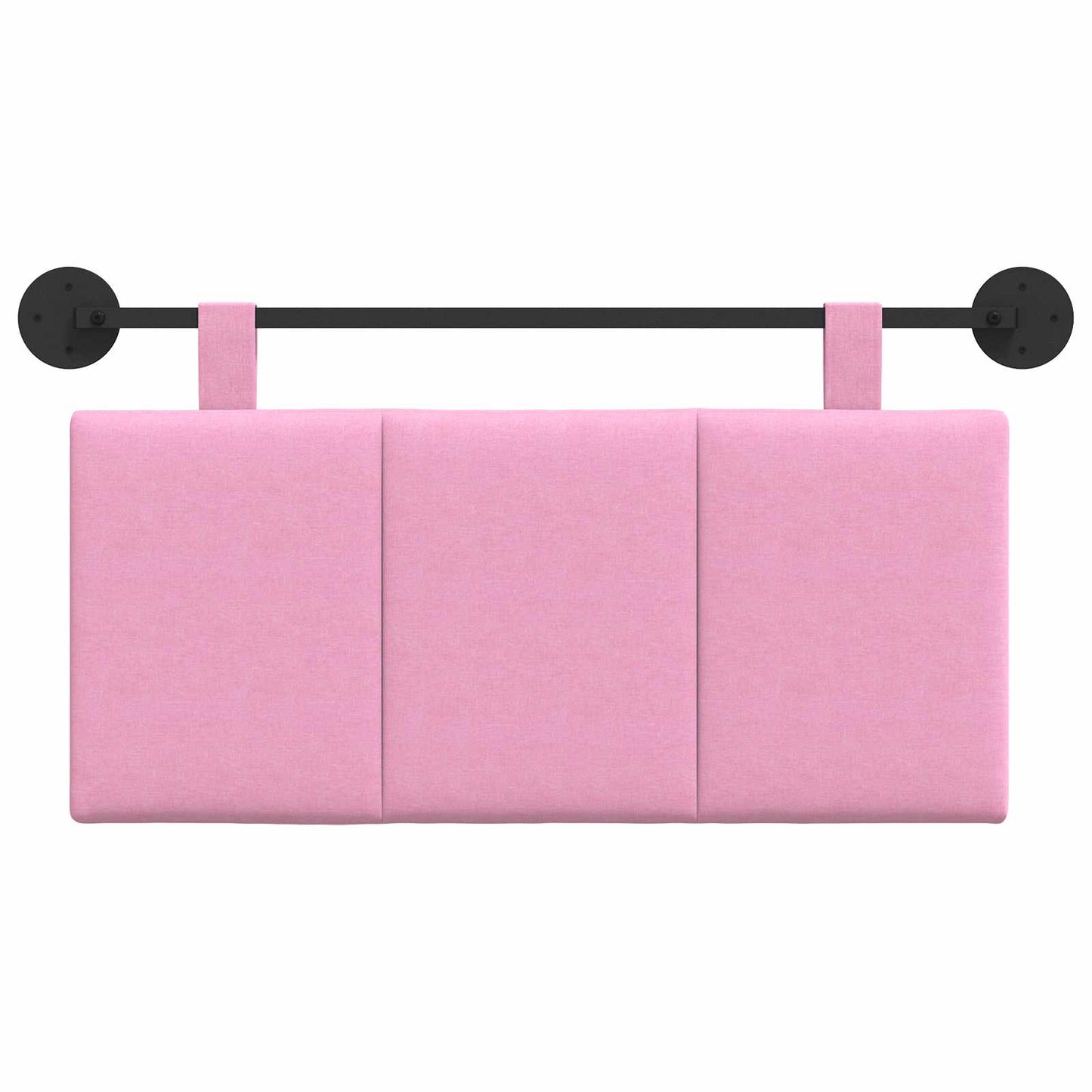 Testata appesa Montaggio a parete Rosa 100 x 55 x 5 cm Tessuto