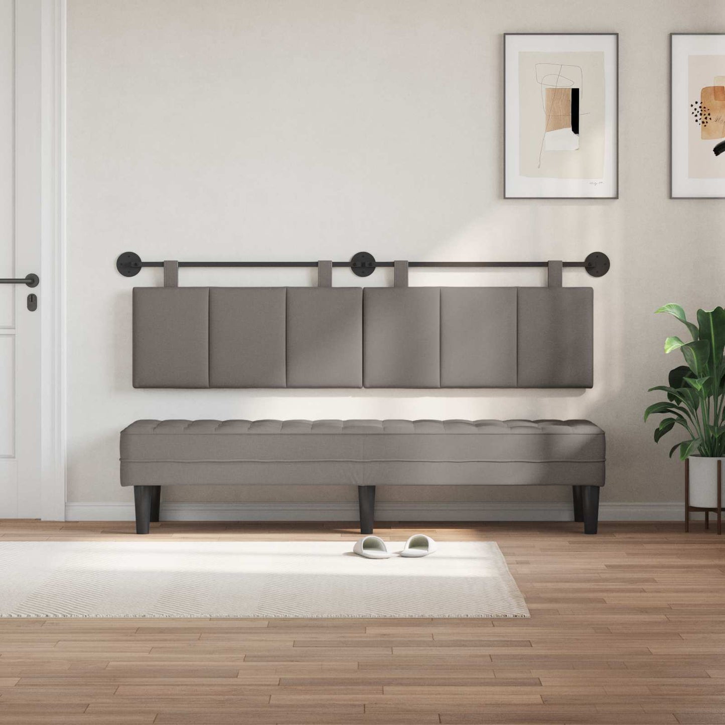 Testata appesa Montaggio a parete Talpa 170 x 55 x 5 cm Tessuto