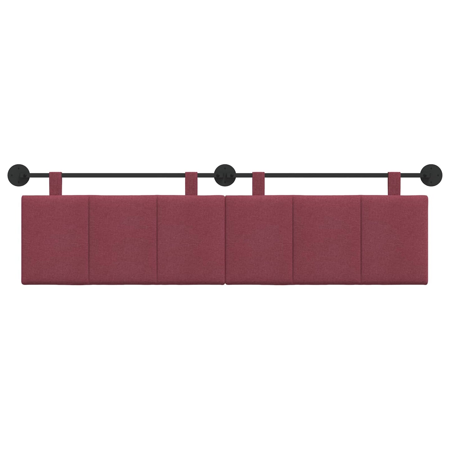 Testata appesa Rigato Rosso Vino 190 x 55 x 5 cm Tessuto