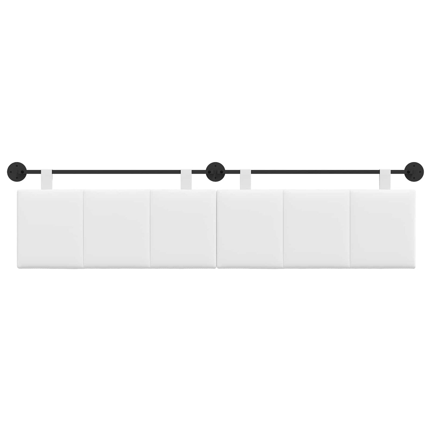 Testata appesa Rigato Bianco 210 x 55 x 5 cm Tessuto
