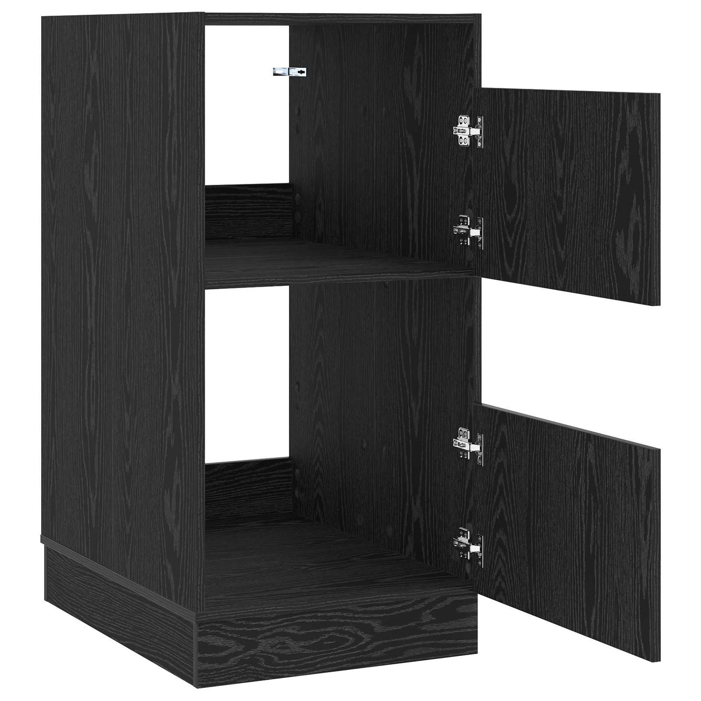 Mobile da lavanderia con porta Rovere Nero 50 x 68 x 102 cm