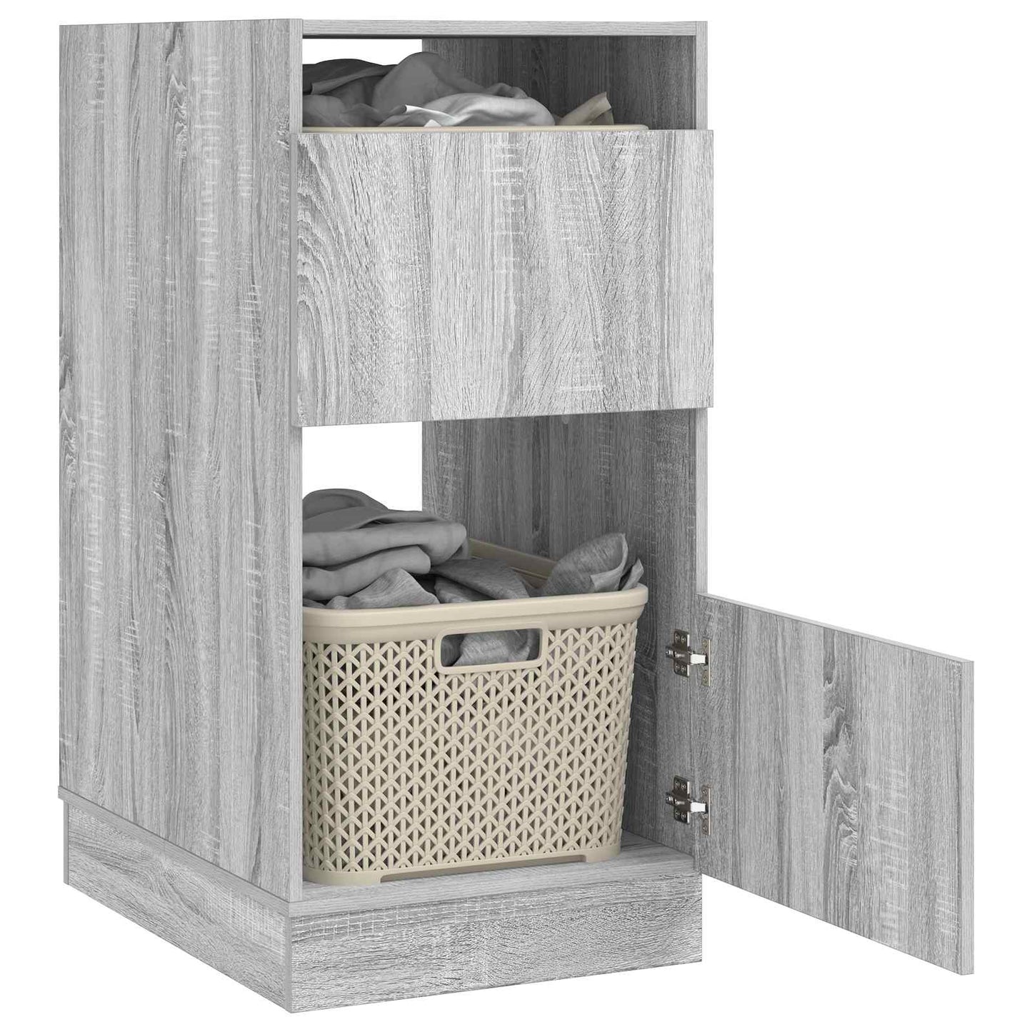 Mobile da lavanderia con porta Grigio Sonoma Legno multistrato