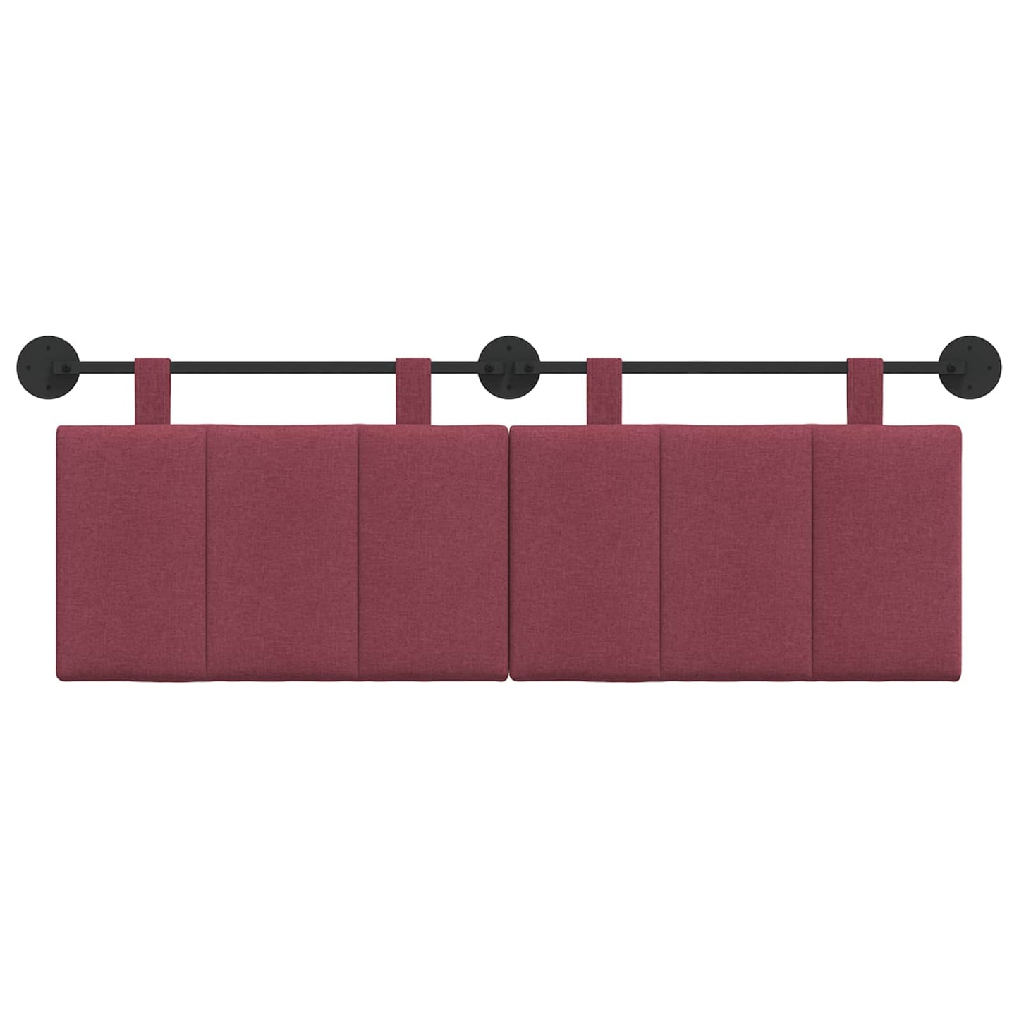Testata appesa Rigato Rosso Vino 150 x 55 x 5 cm Tessuto