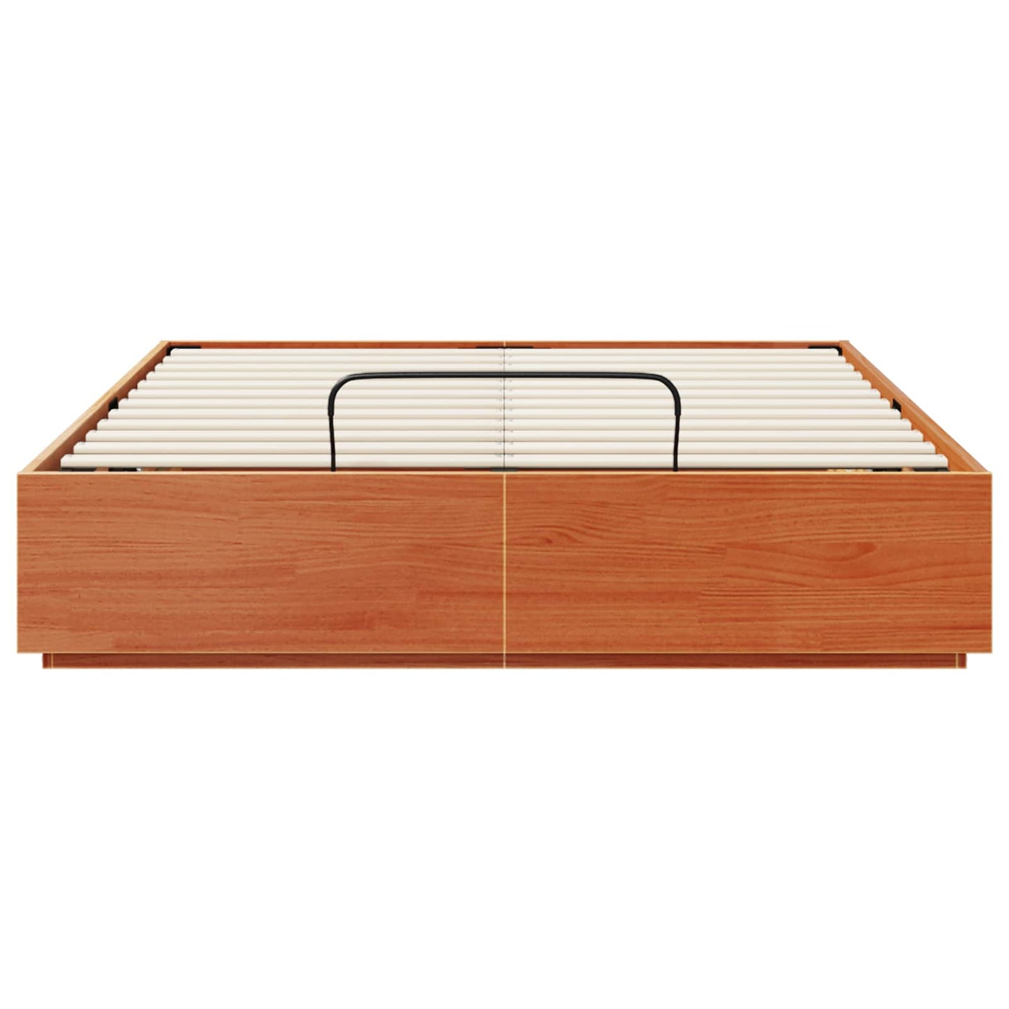 Letto ottomano con archiviazione Marrone Cera 140 x 200 cm