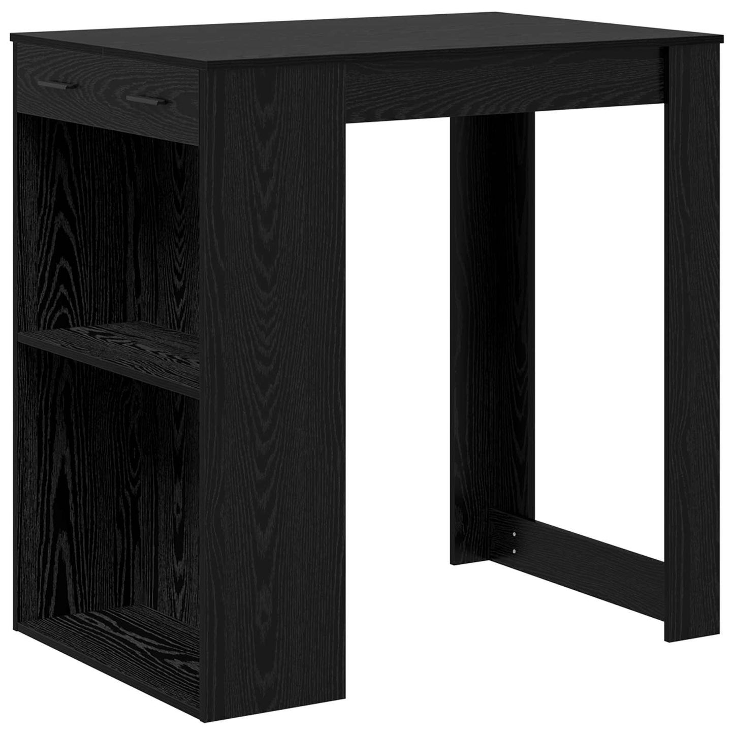 Tavolo da bar Rovere Nero 102 x 70 x 103,5 cm Legno multistrato