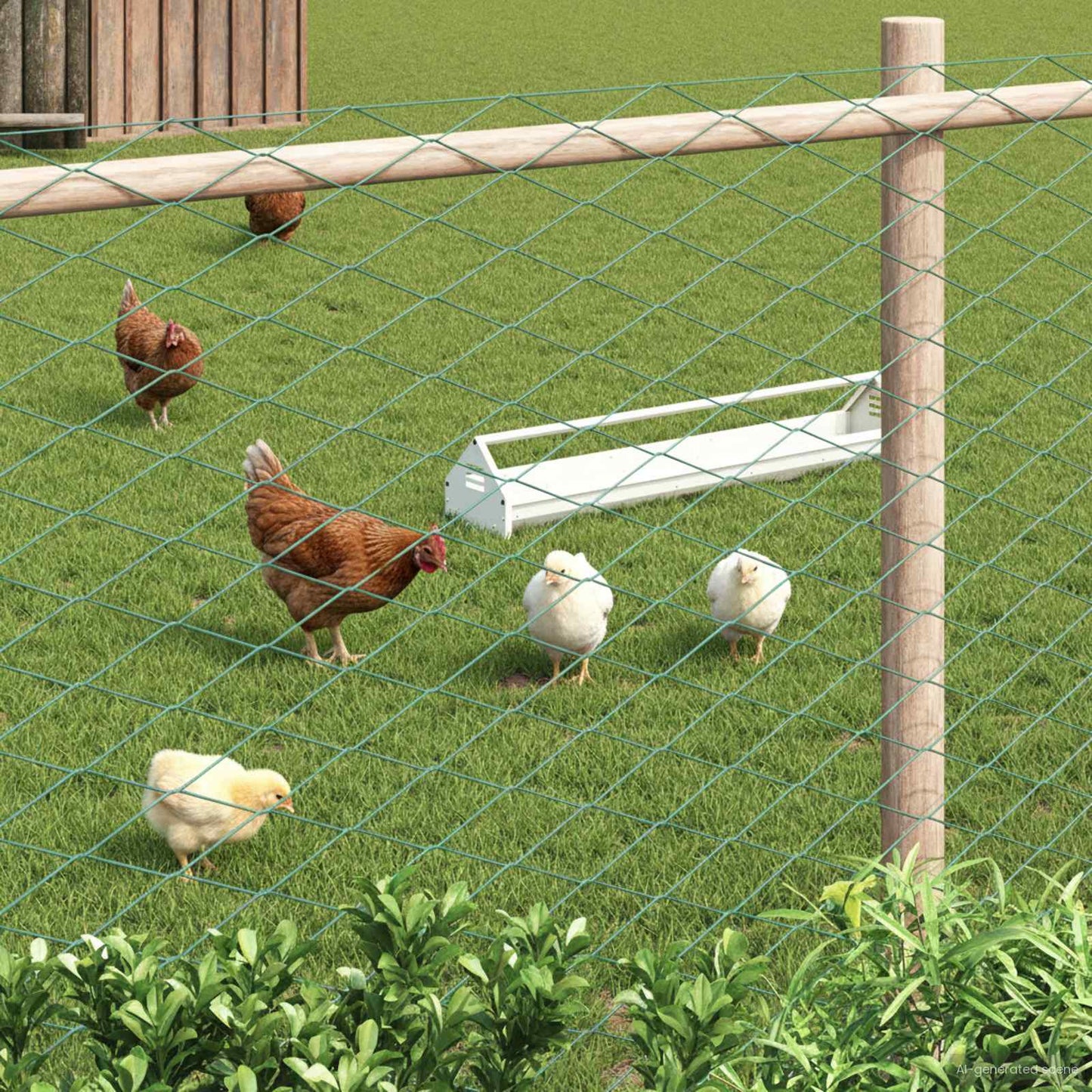 Recinzione a rete metallica Verde 2 x 20 m Acciaio