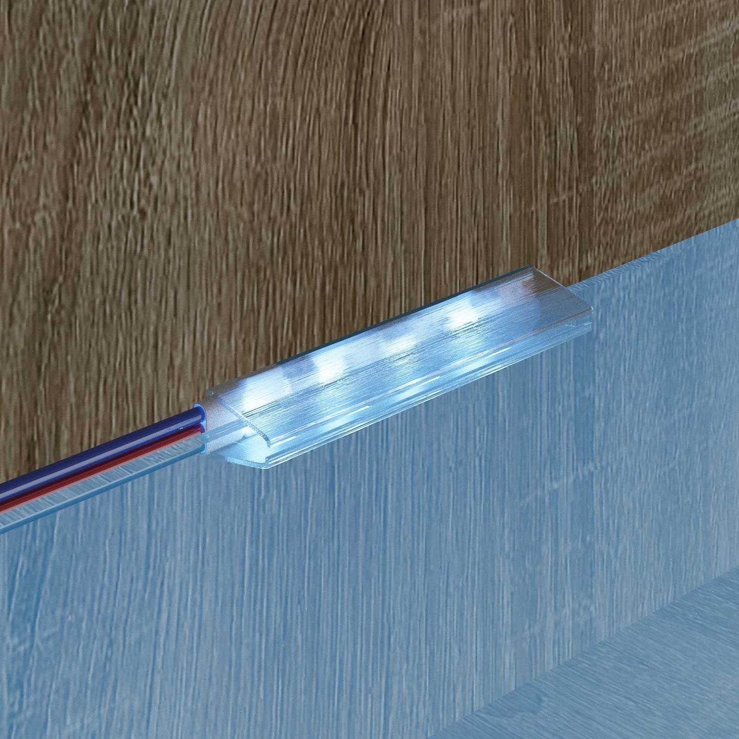 Striscia LED 2 pcs Nero e Bianco 1745 mm Rame e plastica
