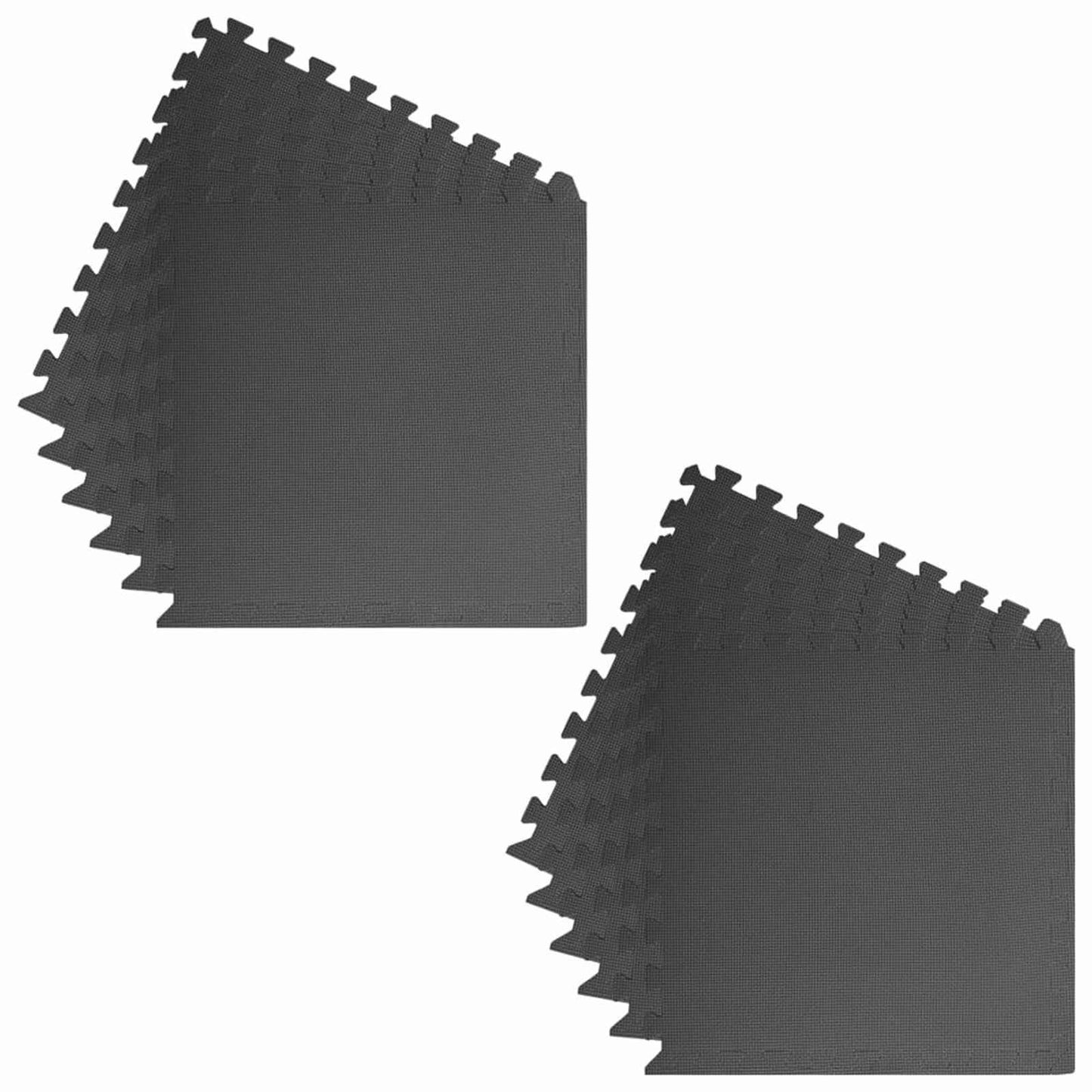 Tappetini da Esercizio Puzzle 12 pcs Nero 4,32 ? Schiuma EVA